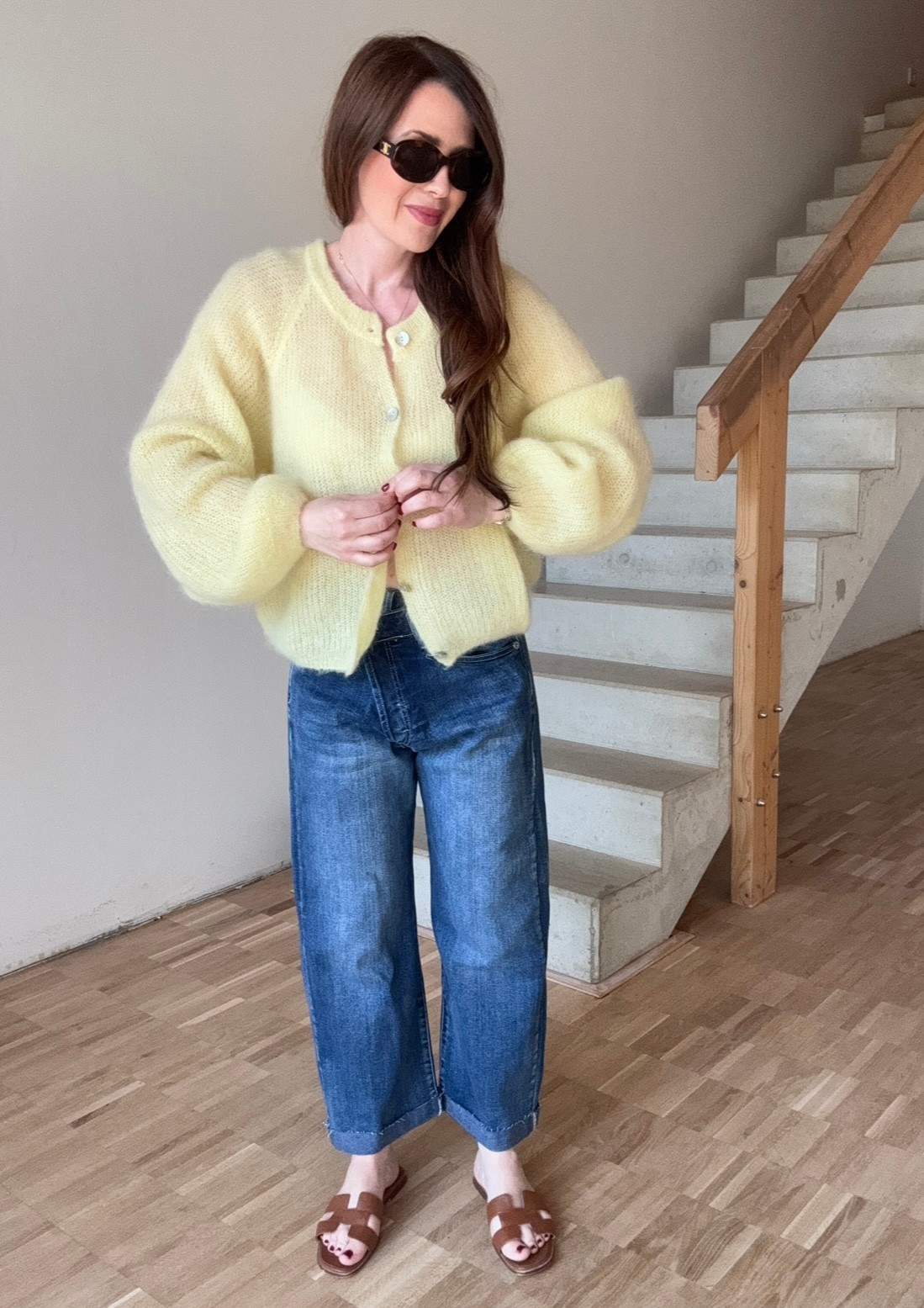 Weite Jeans - Blau