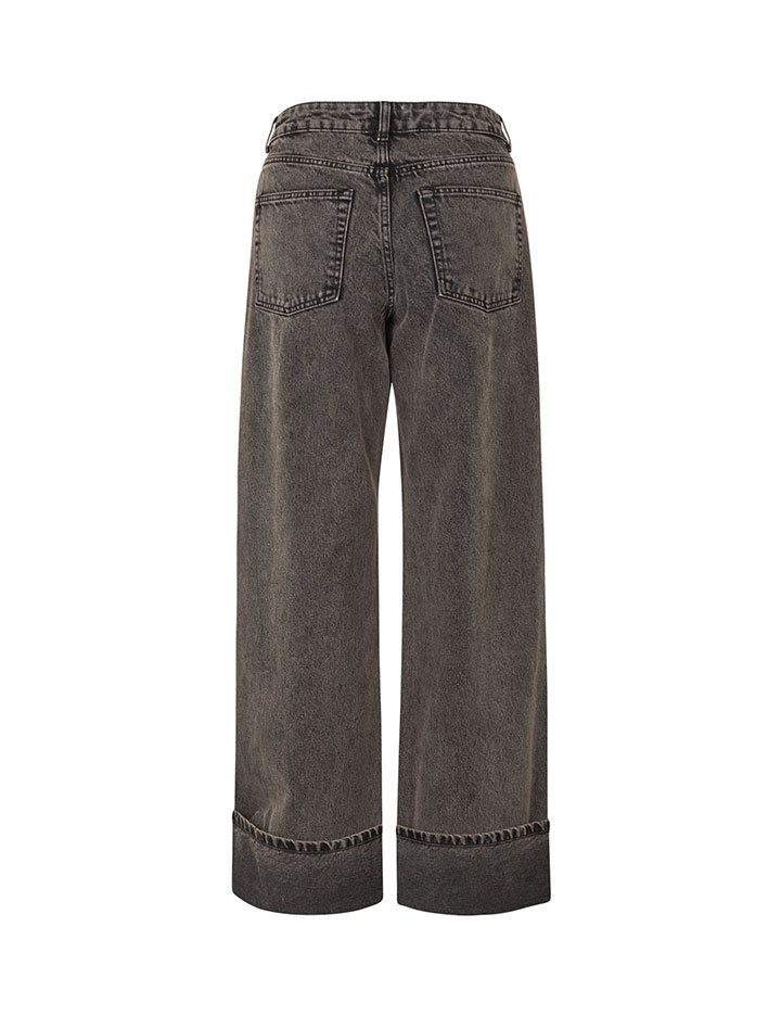 Weite Jeans - Braun