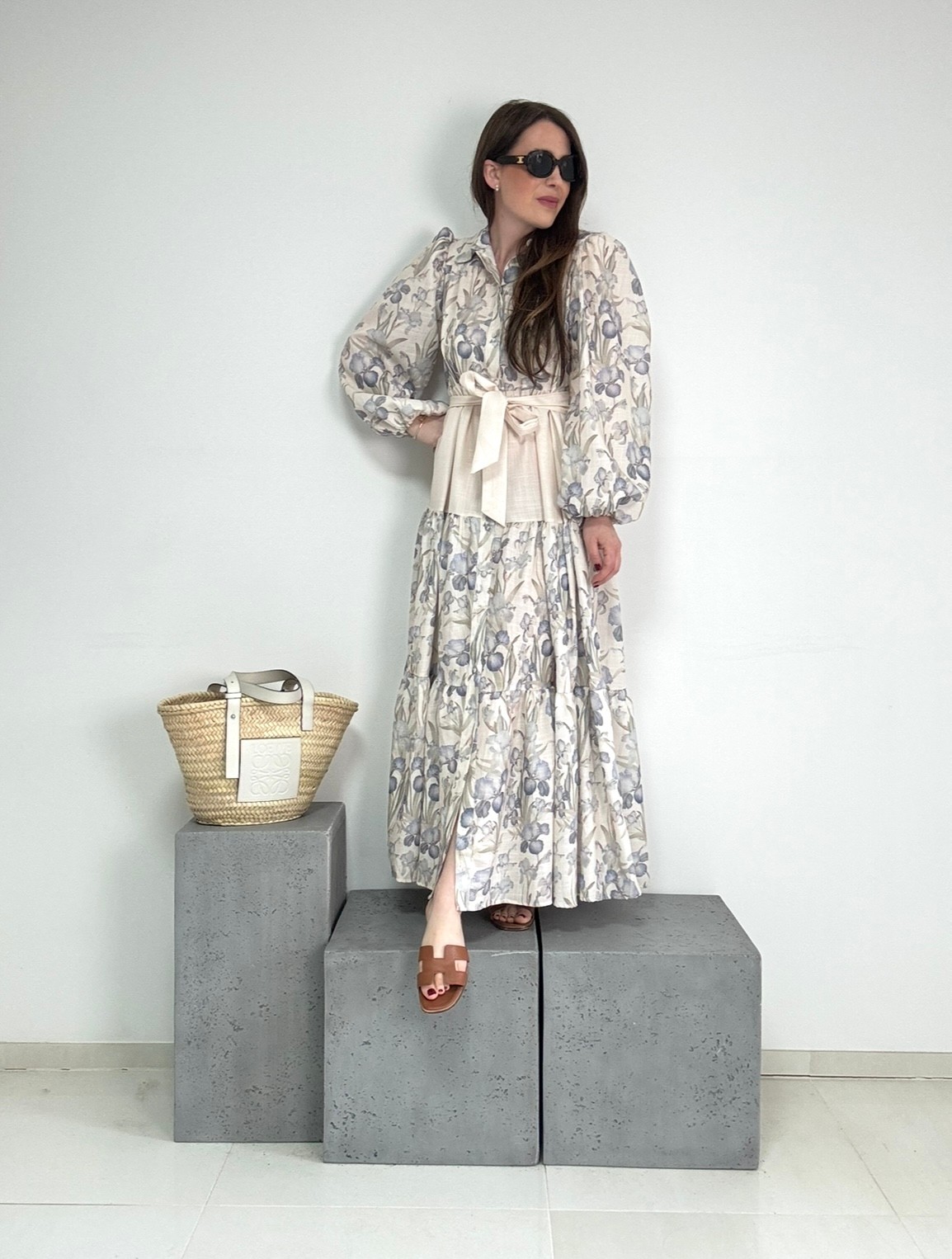 Maxi-Kleid mit Print 