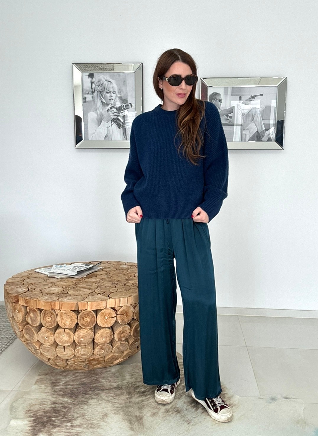 Strickpullover - Navy
