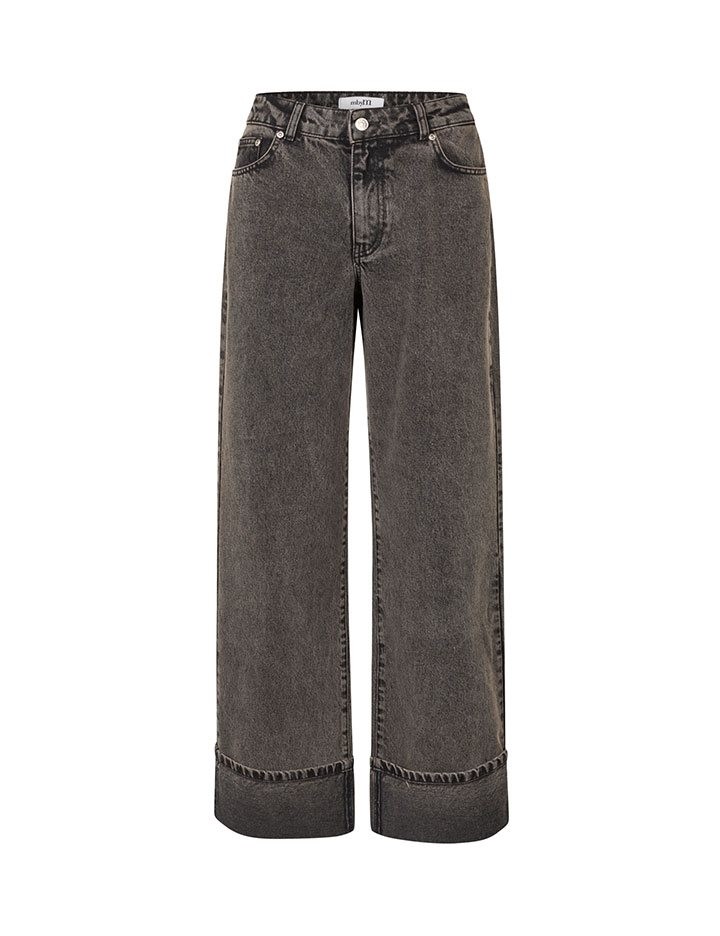 Weite Jeans - Braun