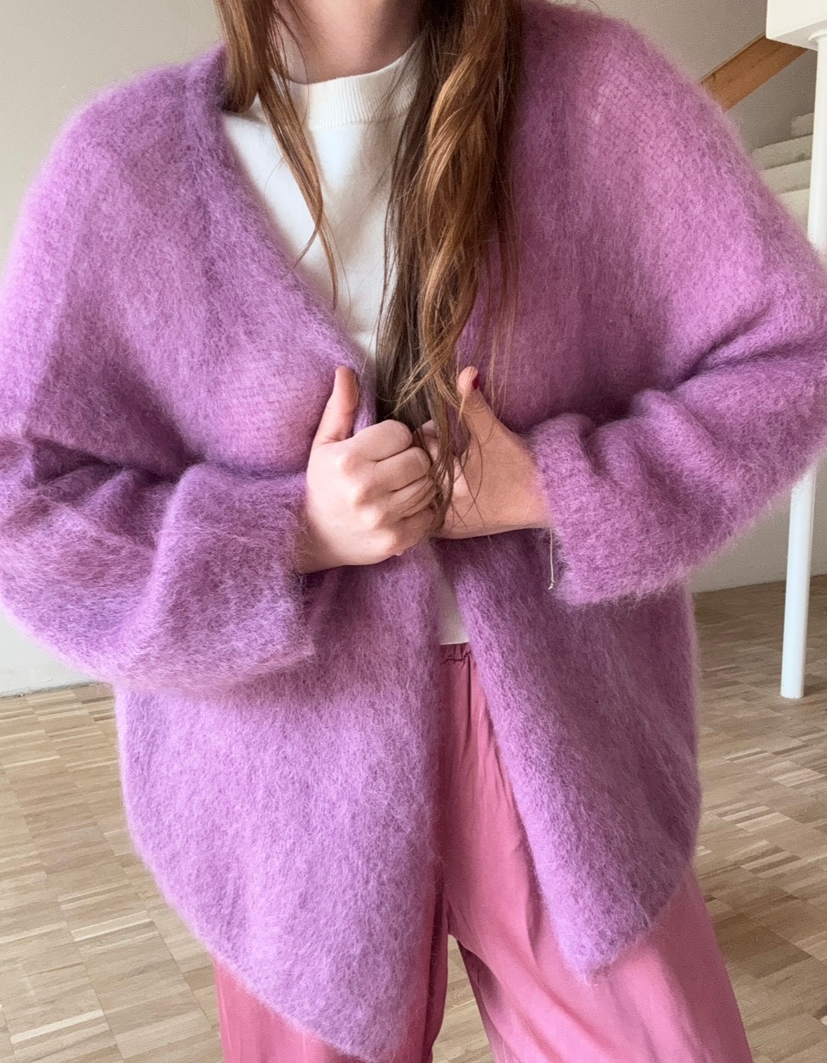 Mohair Cardigan - Beere