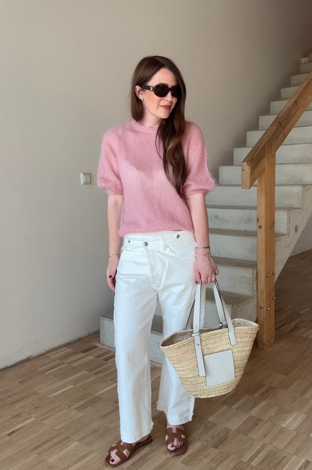 Weite Jeans - Weiß
