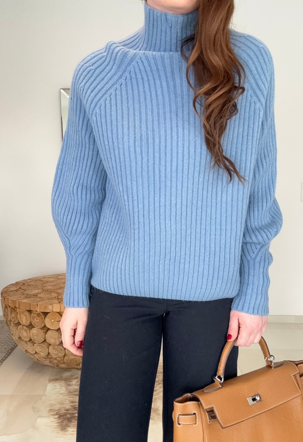 Strickpullover "Turtleneck" - Blau