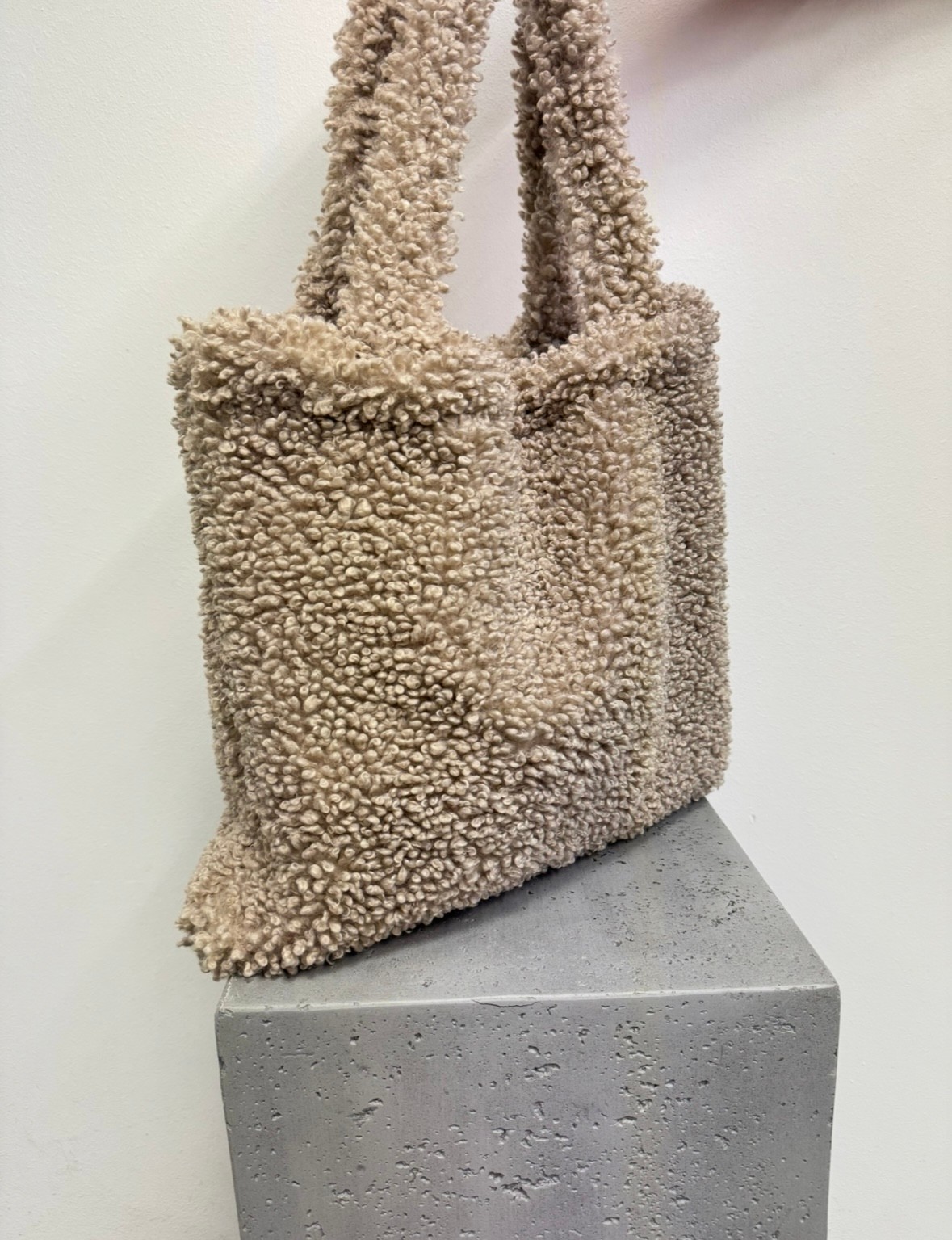 Teddy-Tasche - Beige