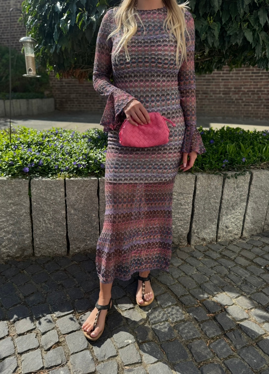 Maxi-Kleid gemustert