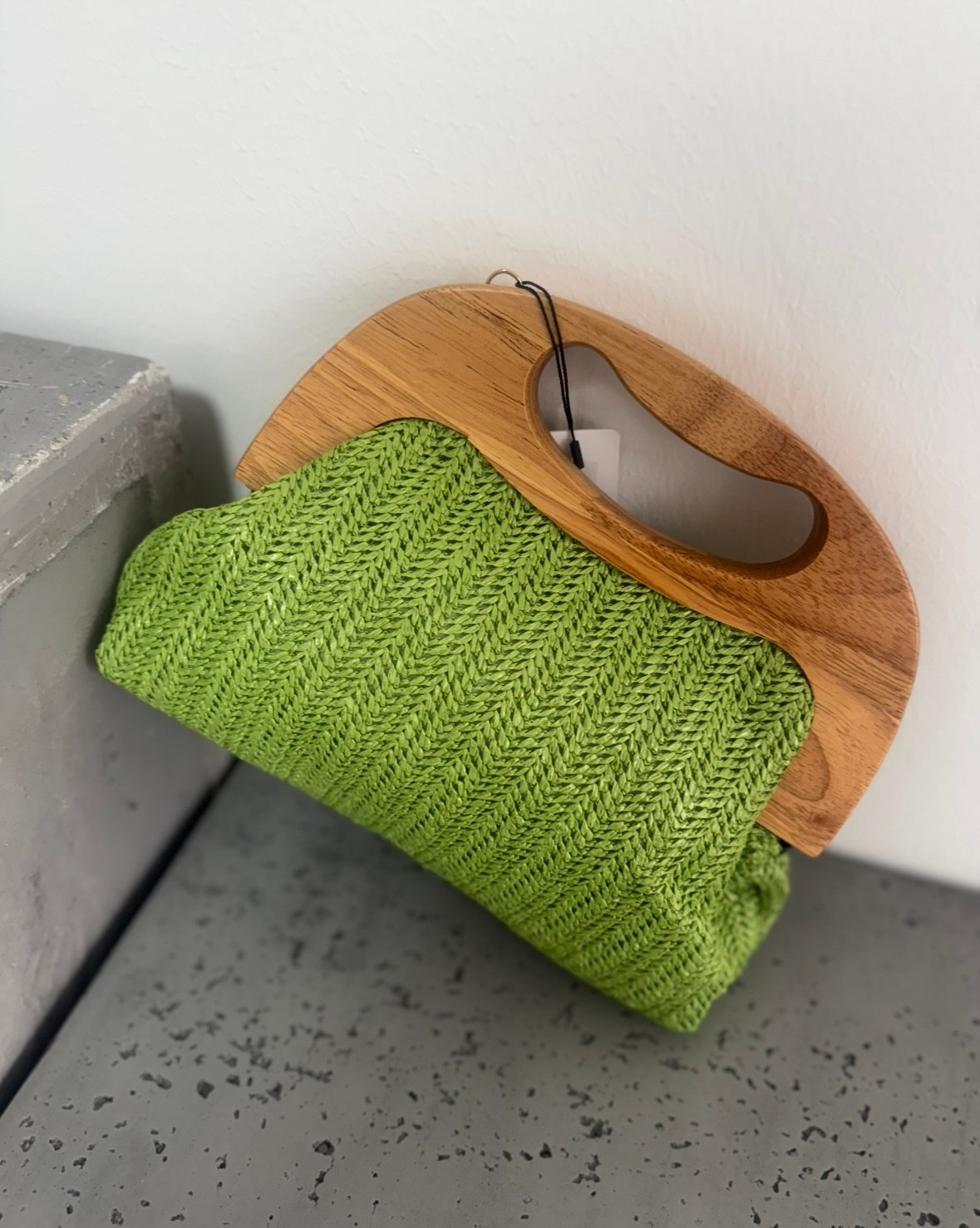 Clutch mit Holz - Mint