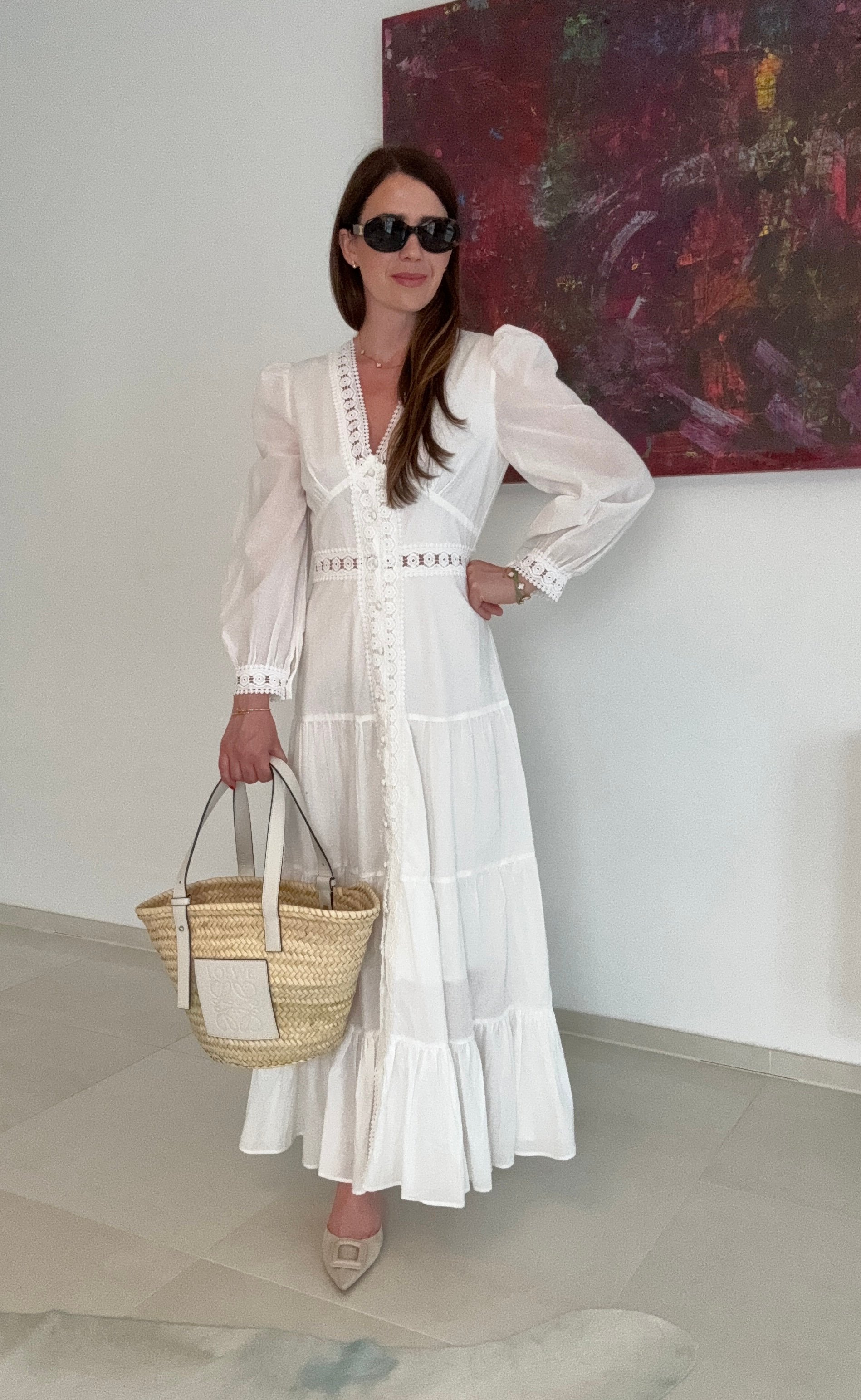 Maxi-Kleid - Weiß