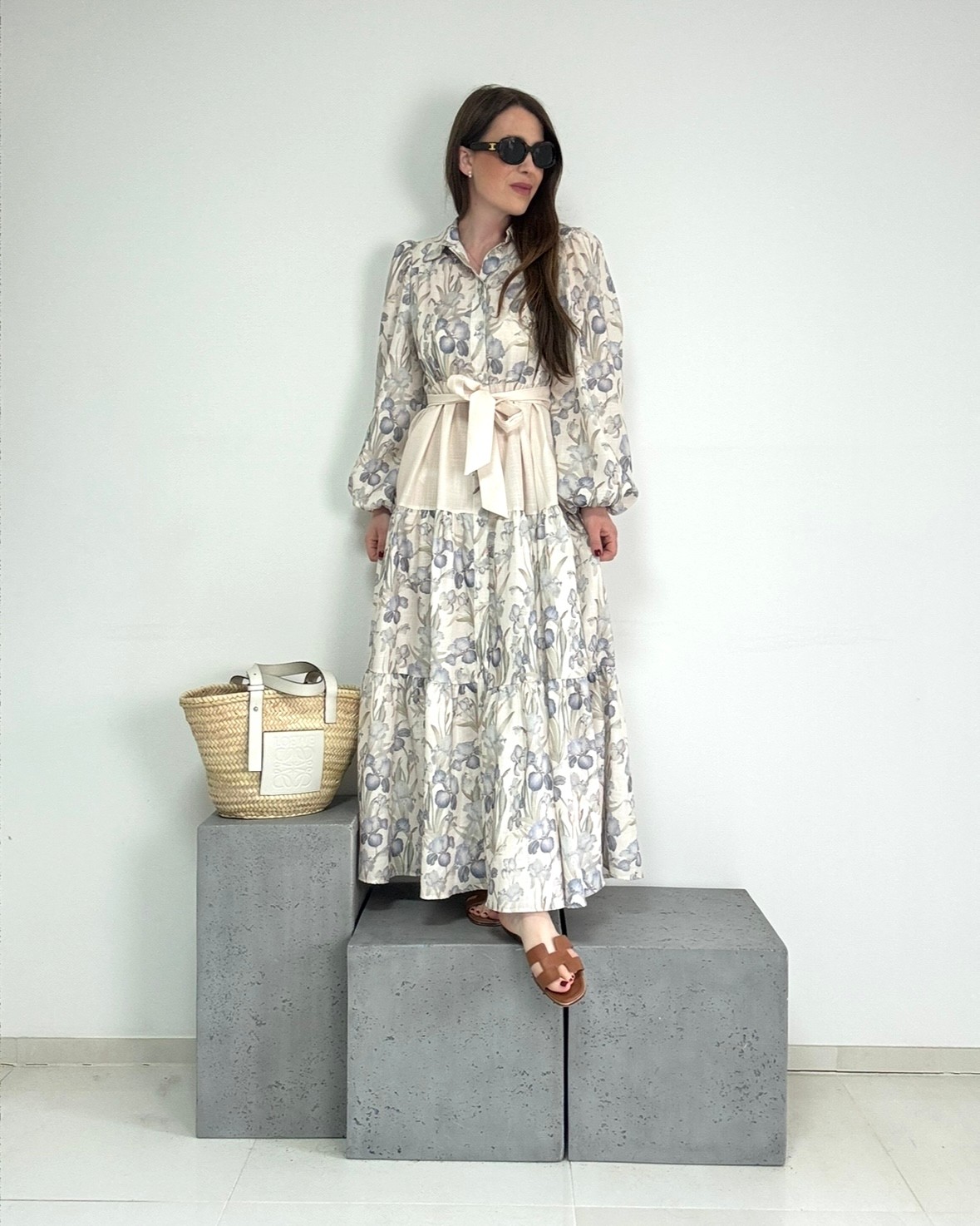 Maxi-Kleid mit Print 
