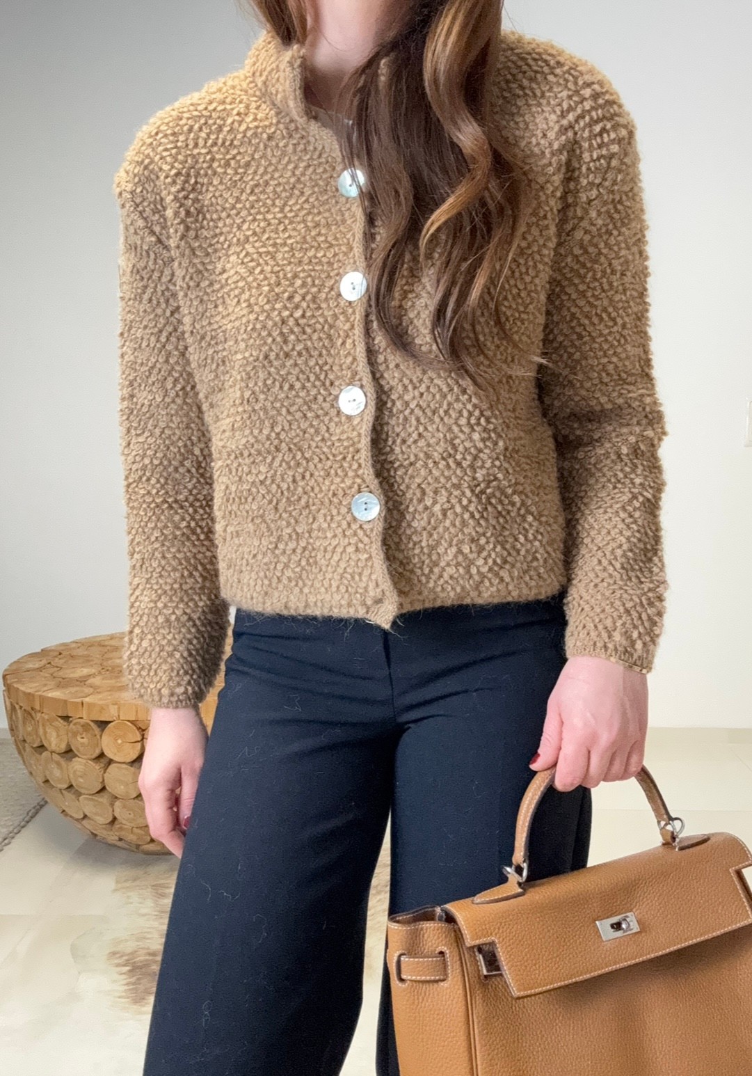 Verspielter Cardigan - Beige