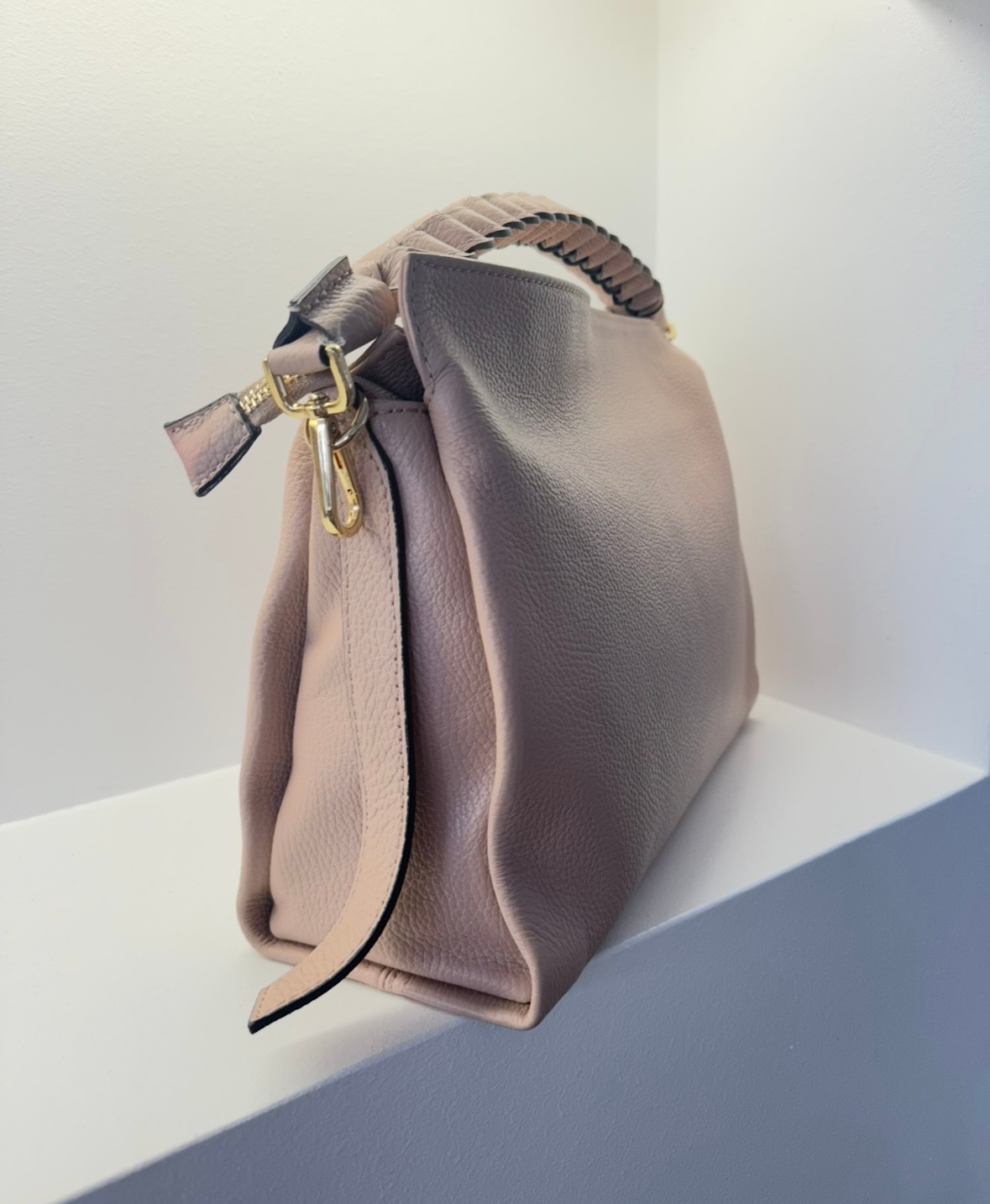 Tasche aus Leder - Rose