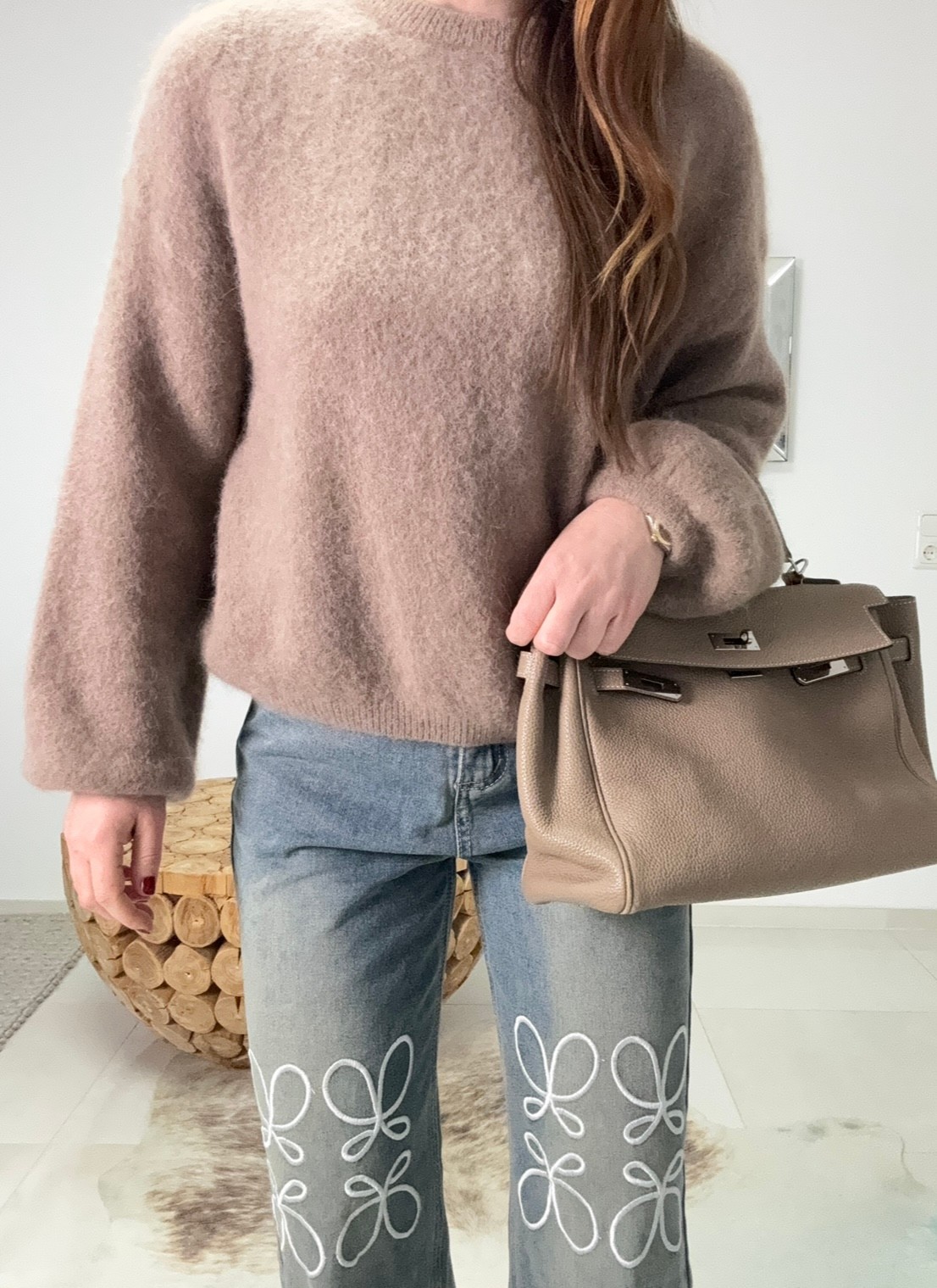 Alpaka Pullover "Sylt" - Taupe