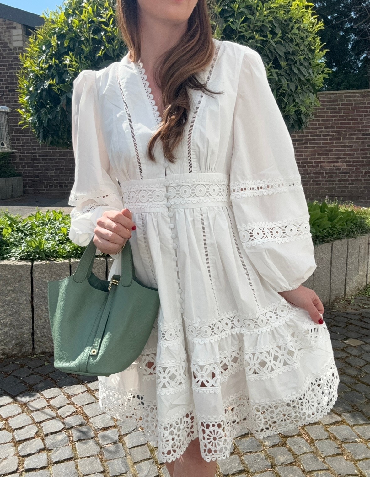 Kurzes Kleid "Ibiza" - Weiß