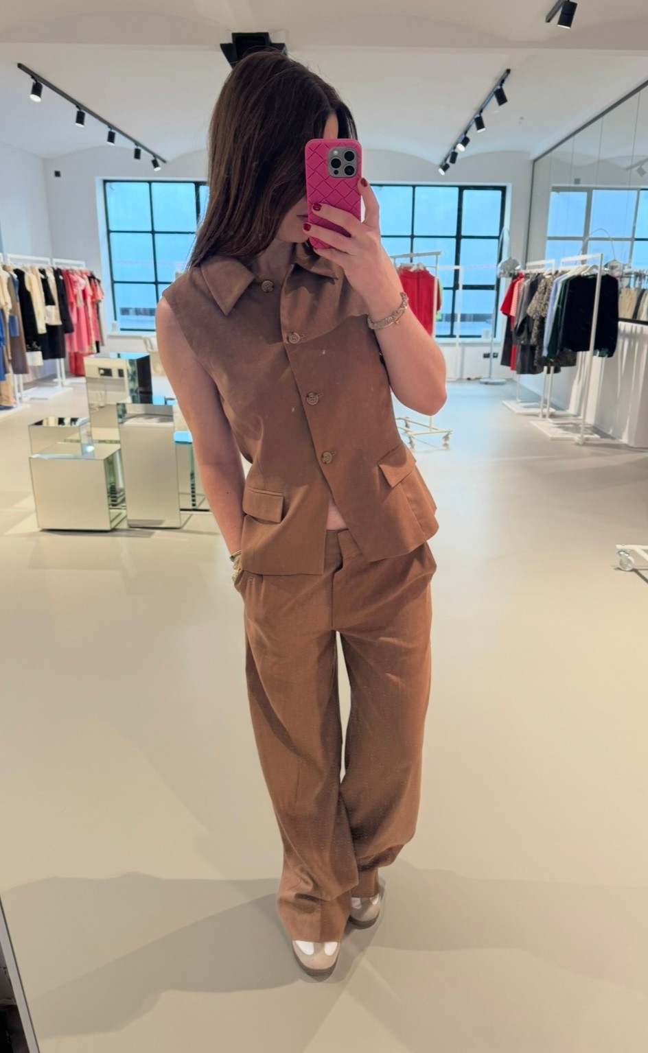Stoffhose - Braun
