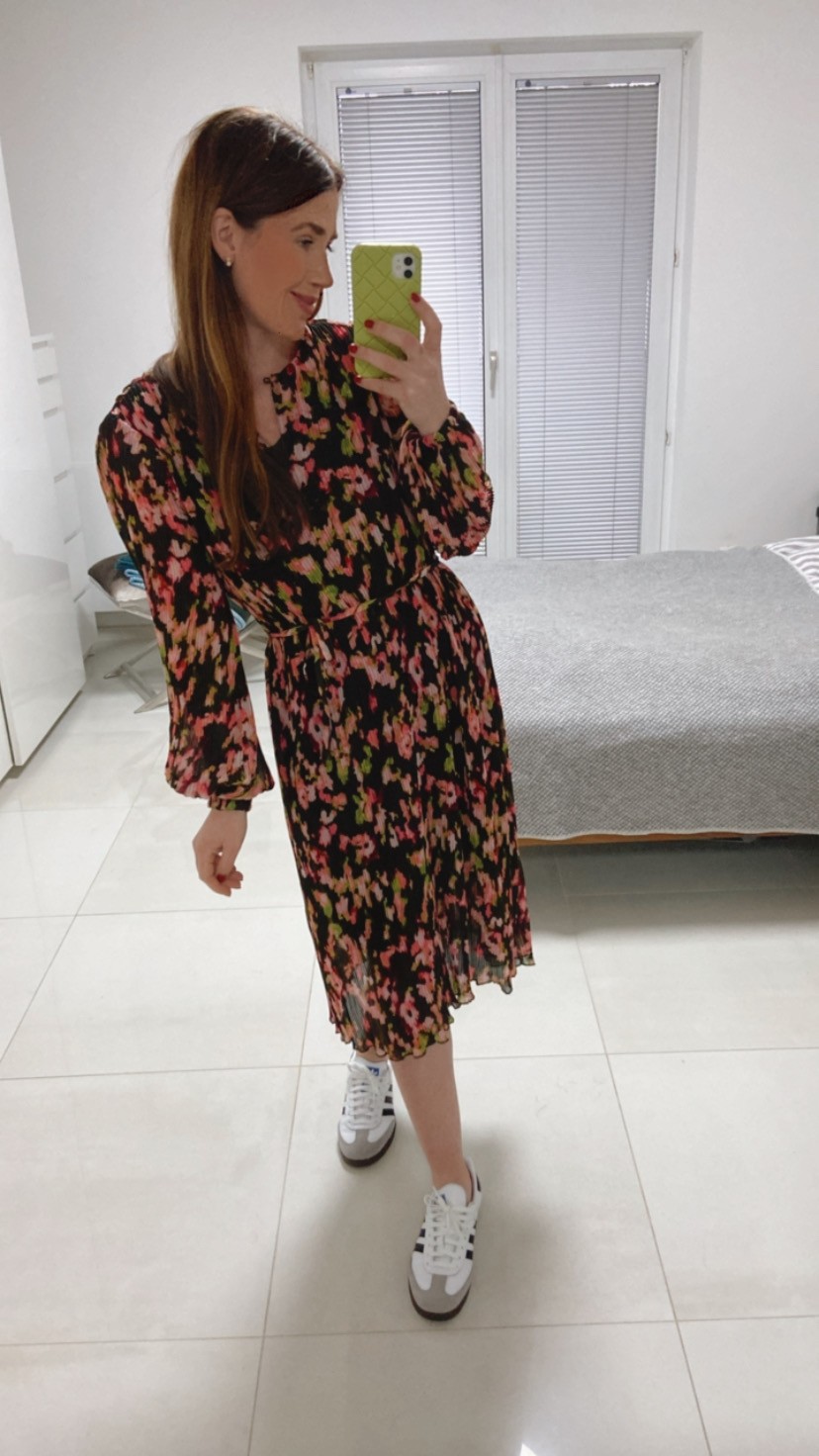 Midi-Kleid mit Print