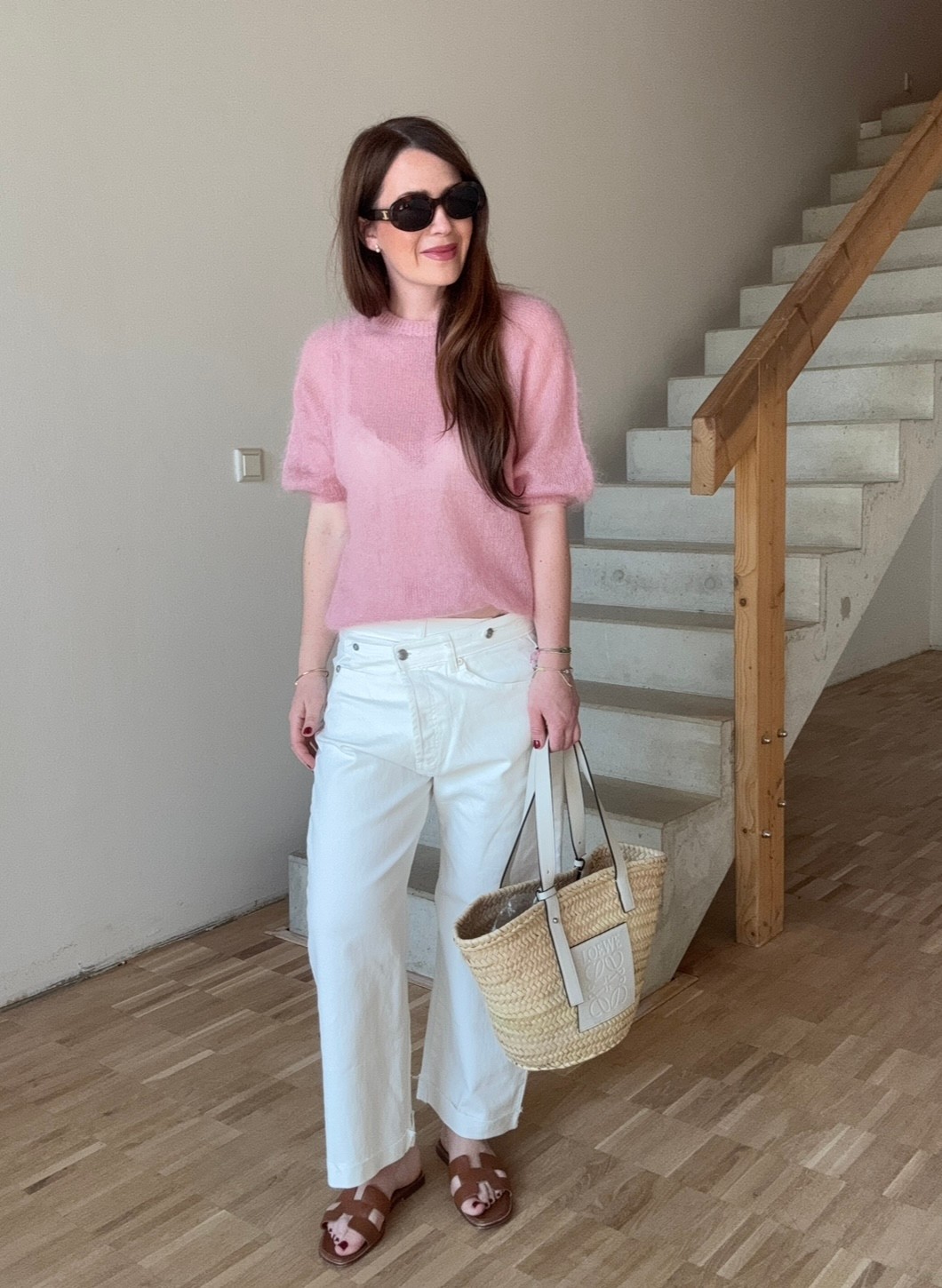 Weite Jeans - Weiß