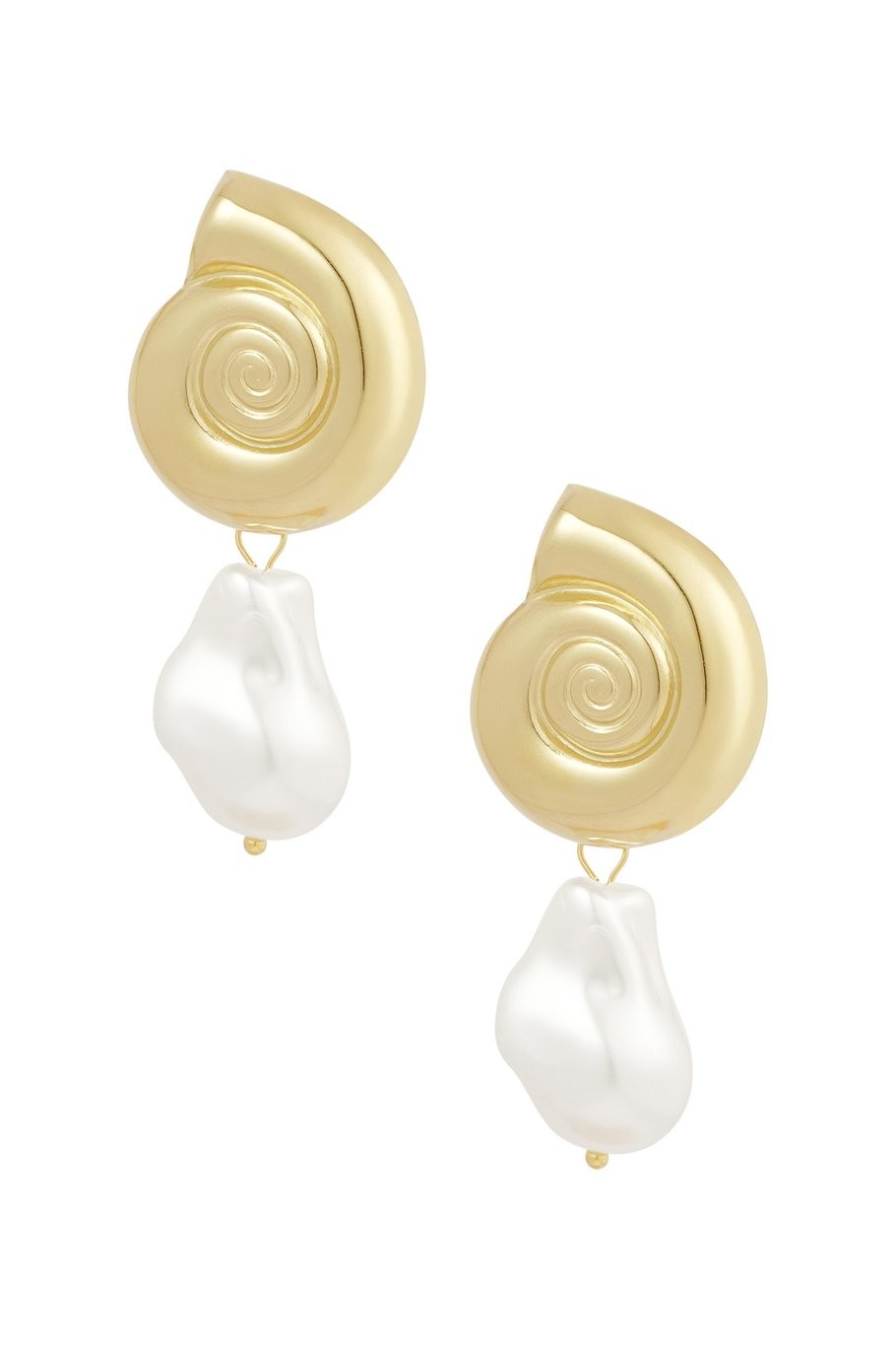 Ohrringe mit Perlen - Gold
