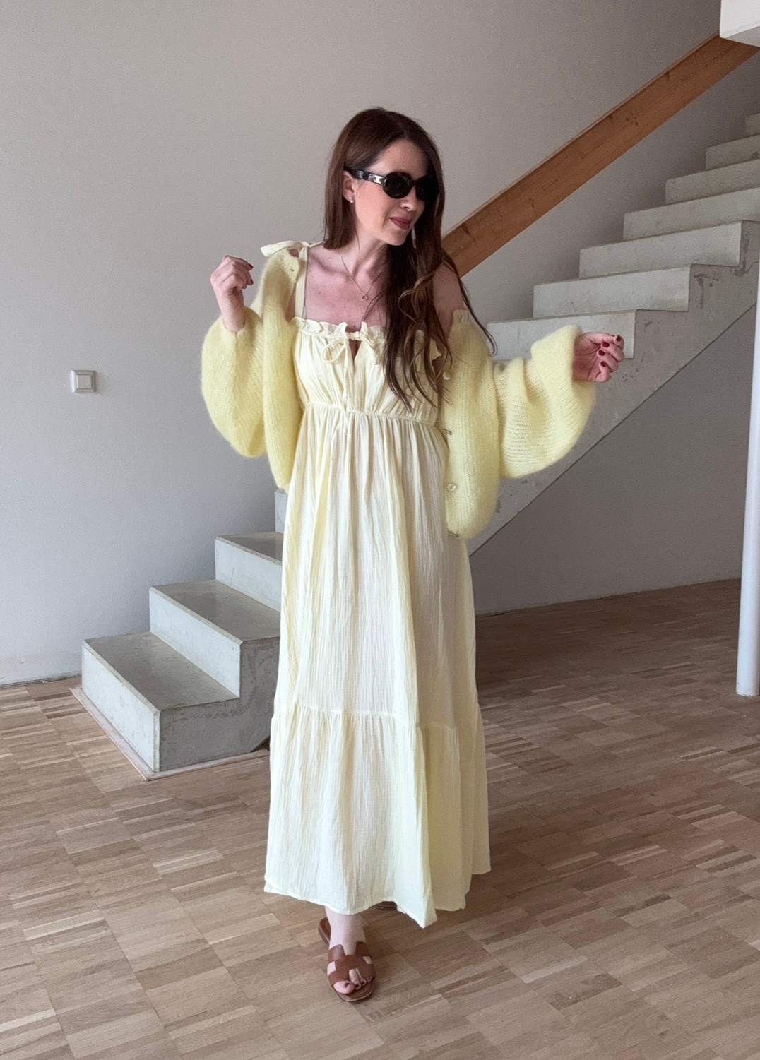 Maxi-Kleid - Gelb