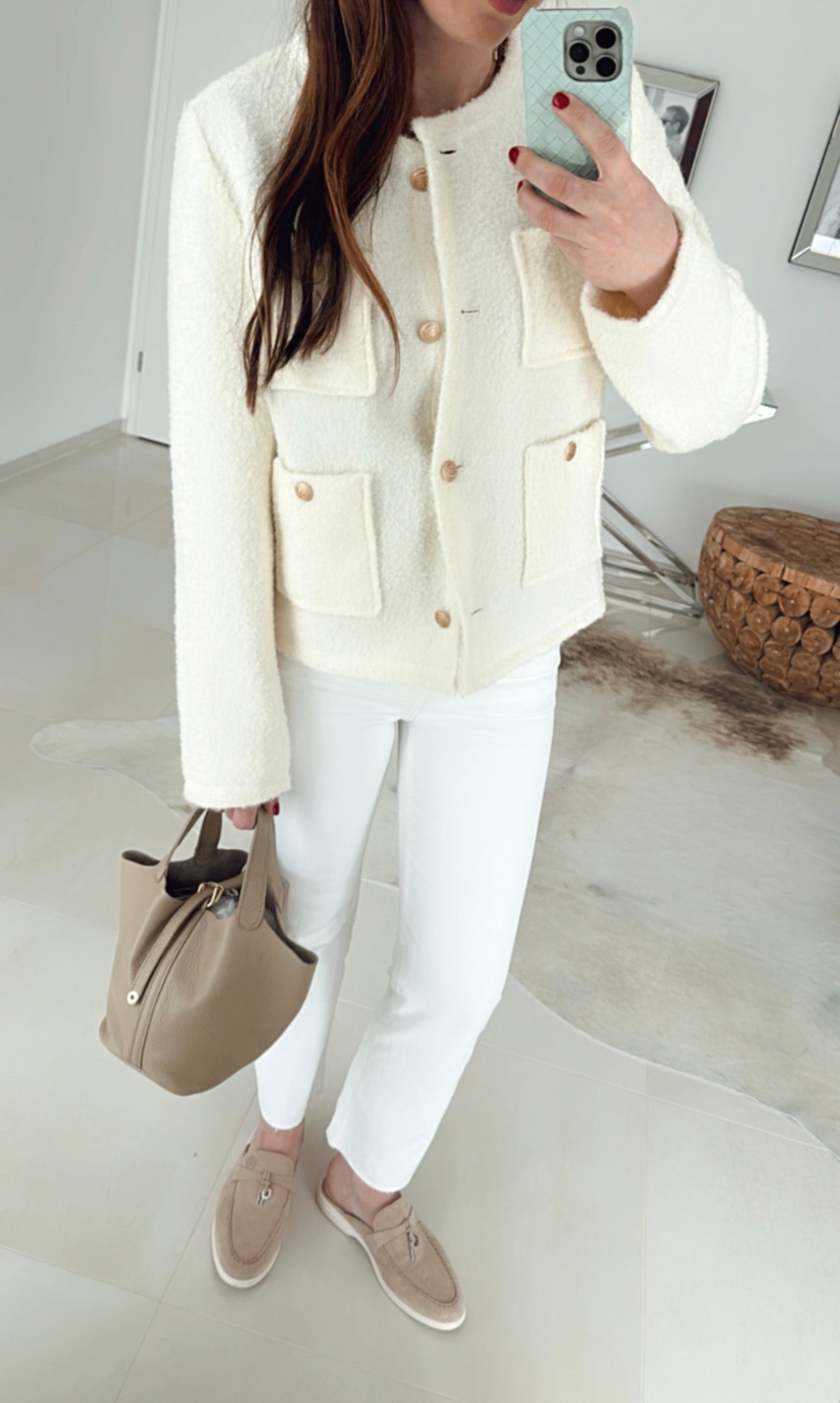 BOUCLE JACKE - CREME