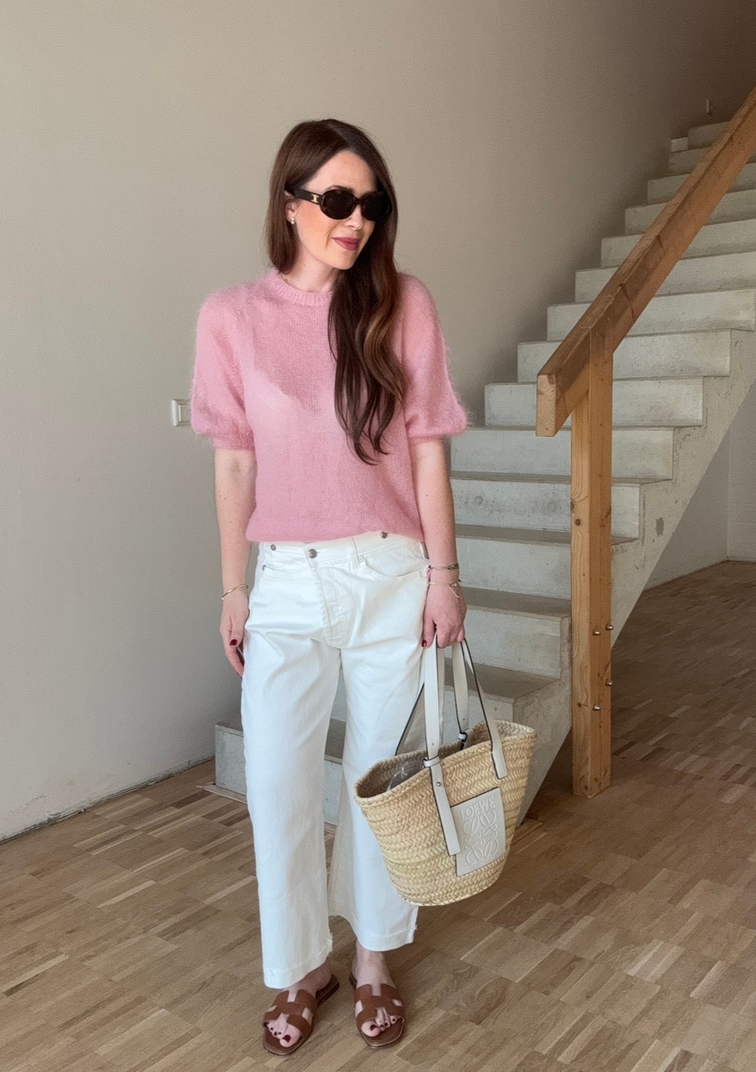 Dünnes Mohairshirt - Rosa