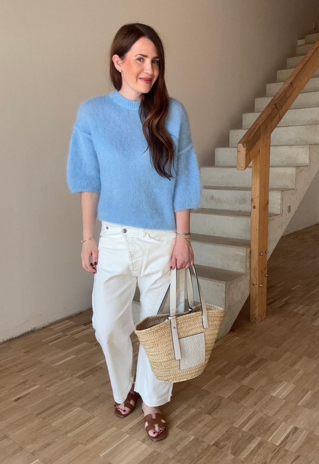Mohair-Shirt - Hellblau