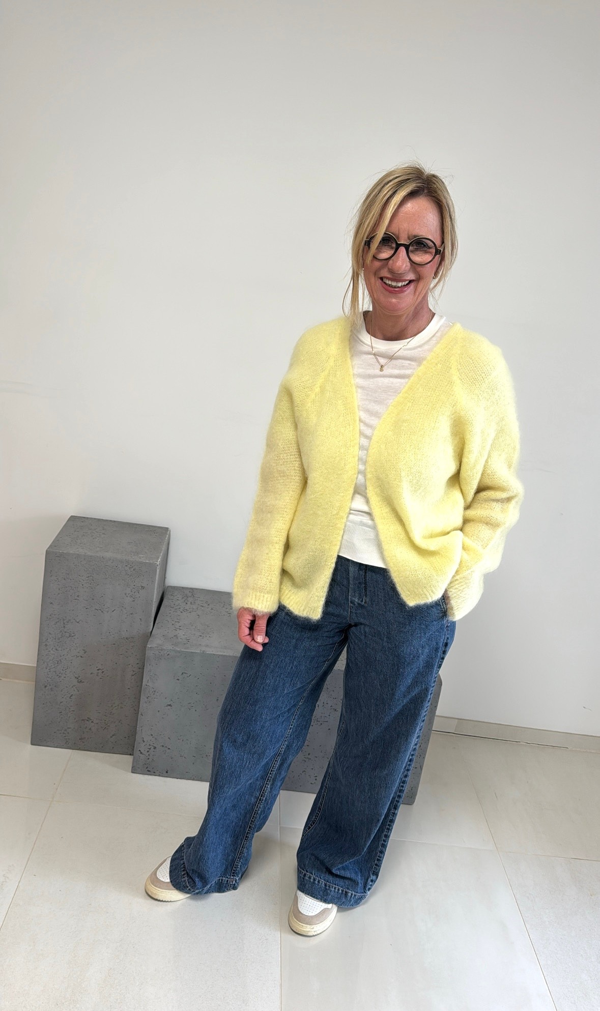 Mohair Cardigan - Gelb
