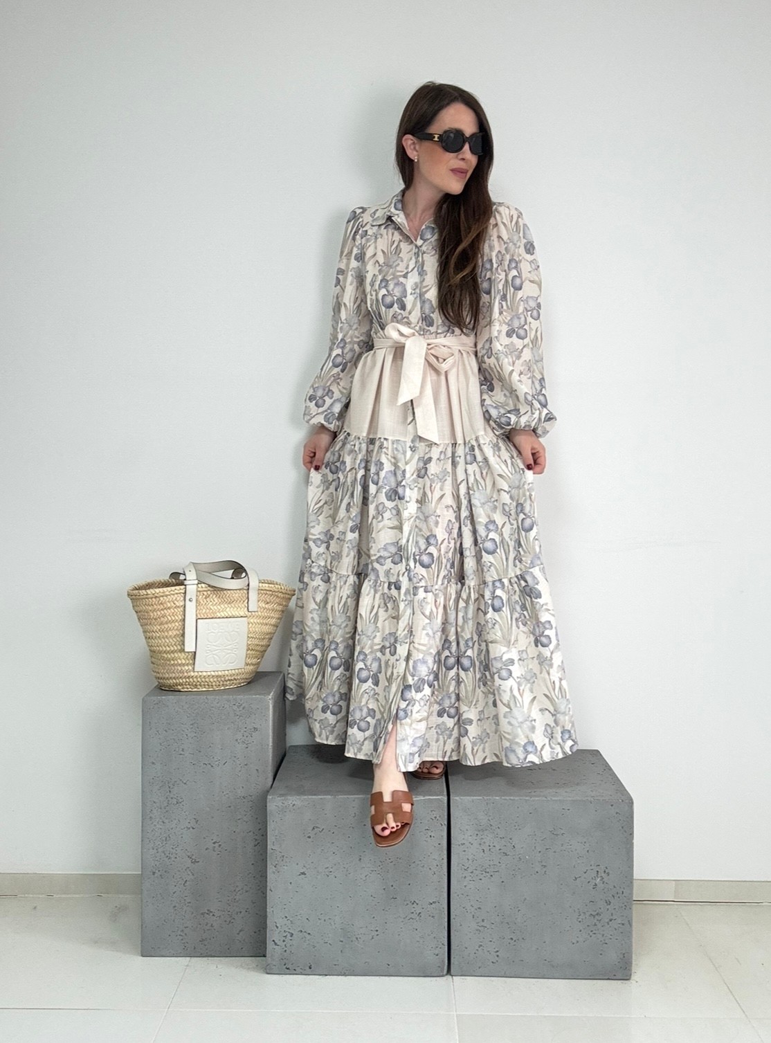 Maxi-Kleid mit Print 