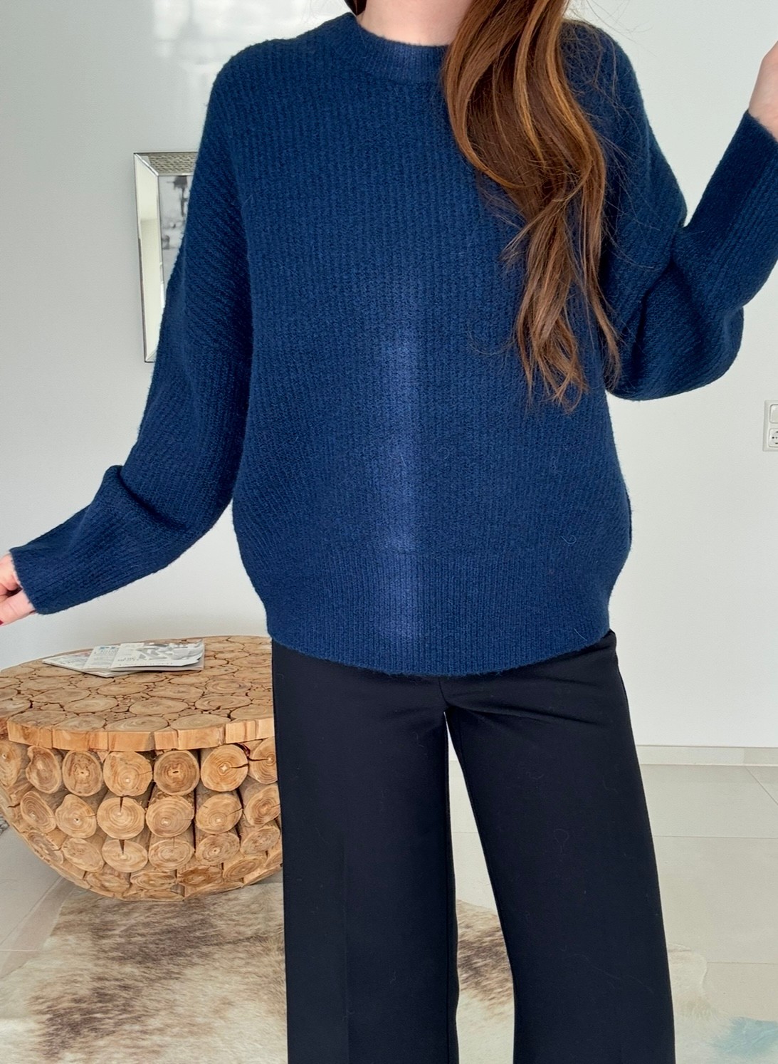 Strickpullover - Navy