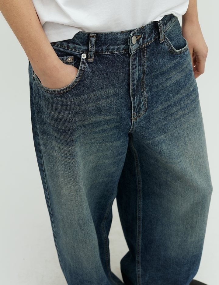 Weite Jeans - Blau