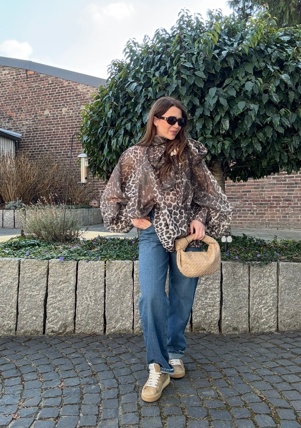 XXL Bluse mit Print