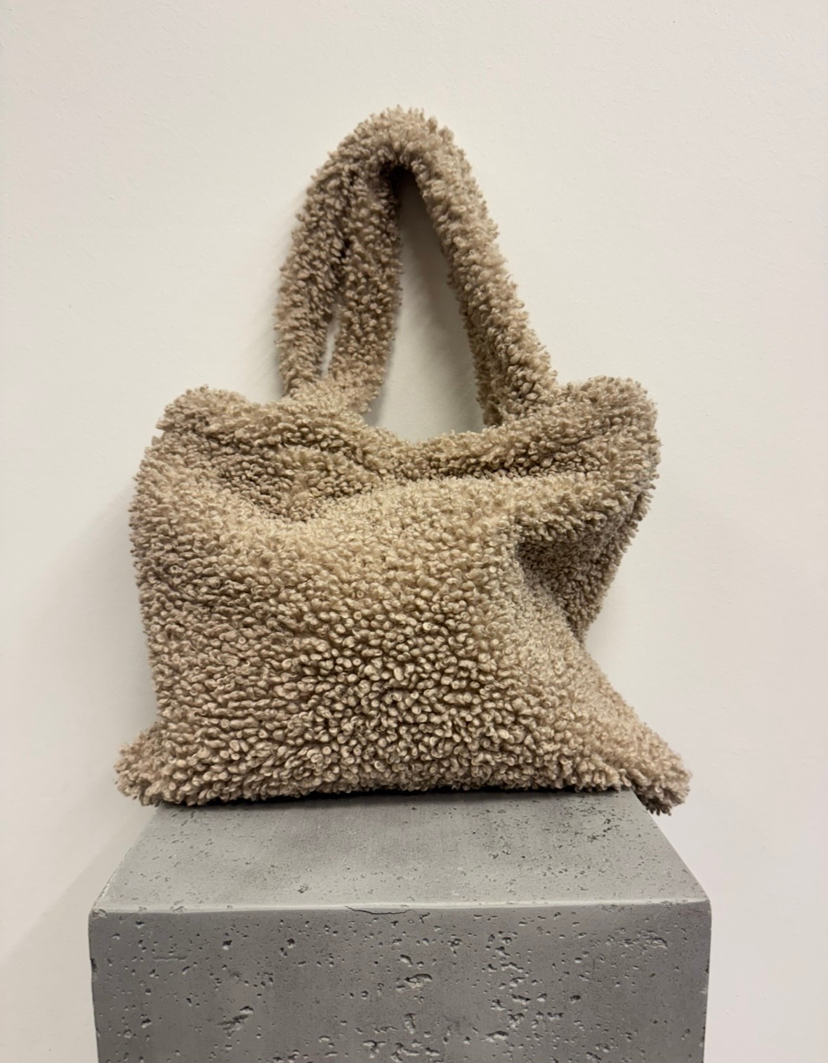 Teddy-Tasche - Beige