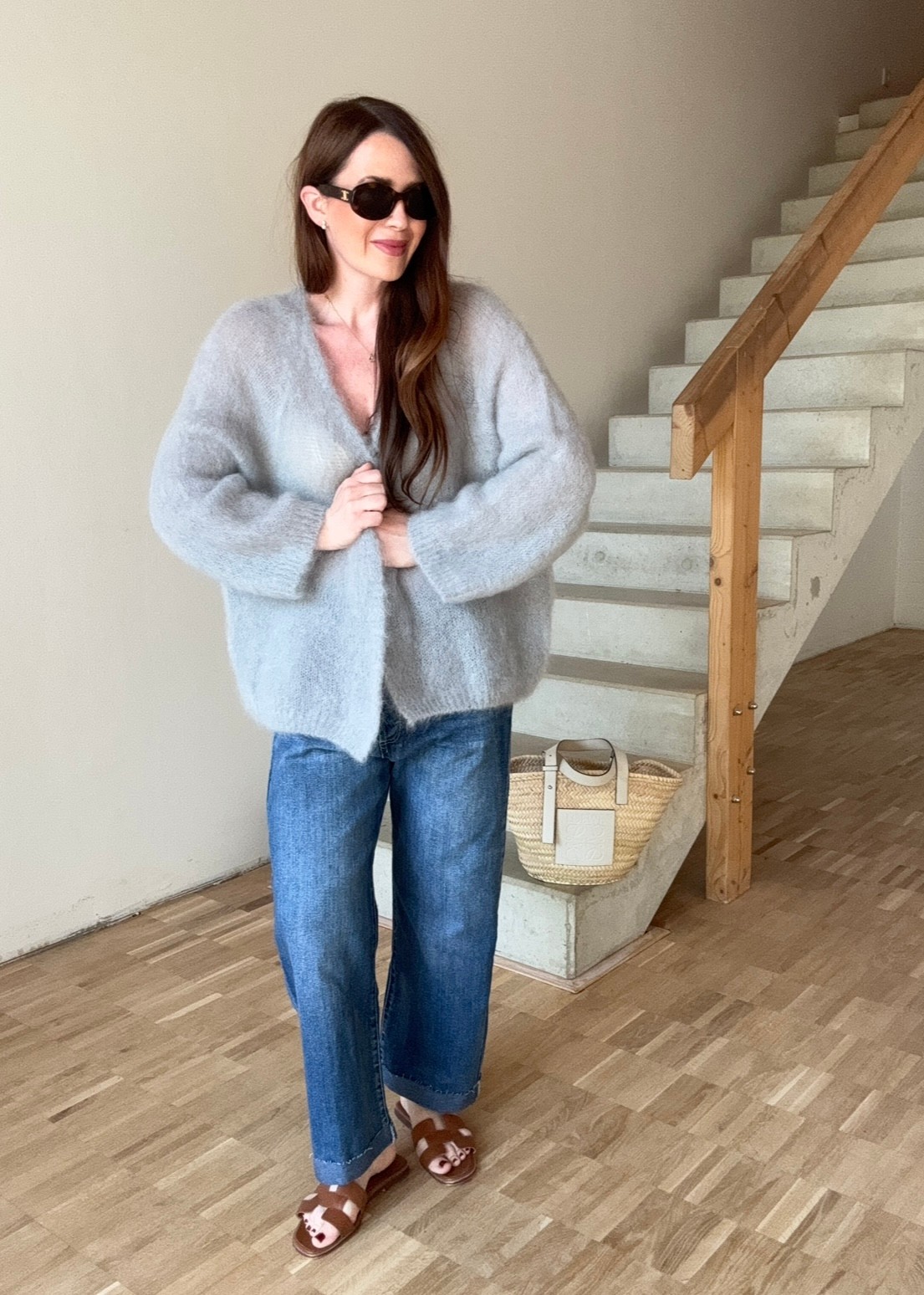 Mohair Cardigan - Grau