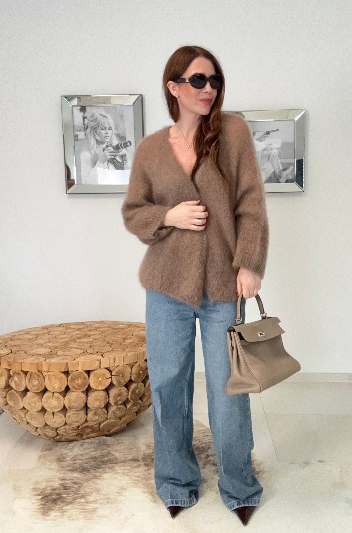 Mohair Cardigan - Beige