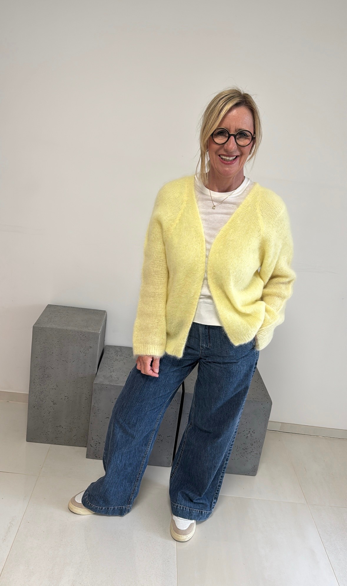 Mohair Cardigan - Gelb