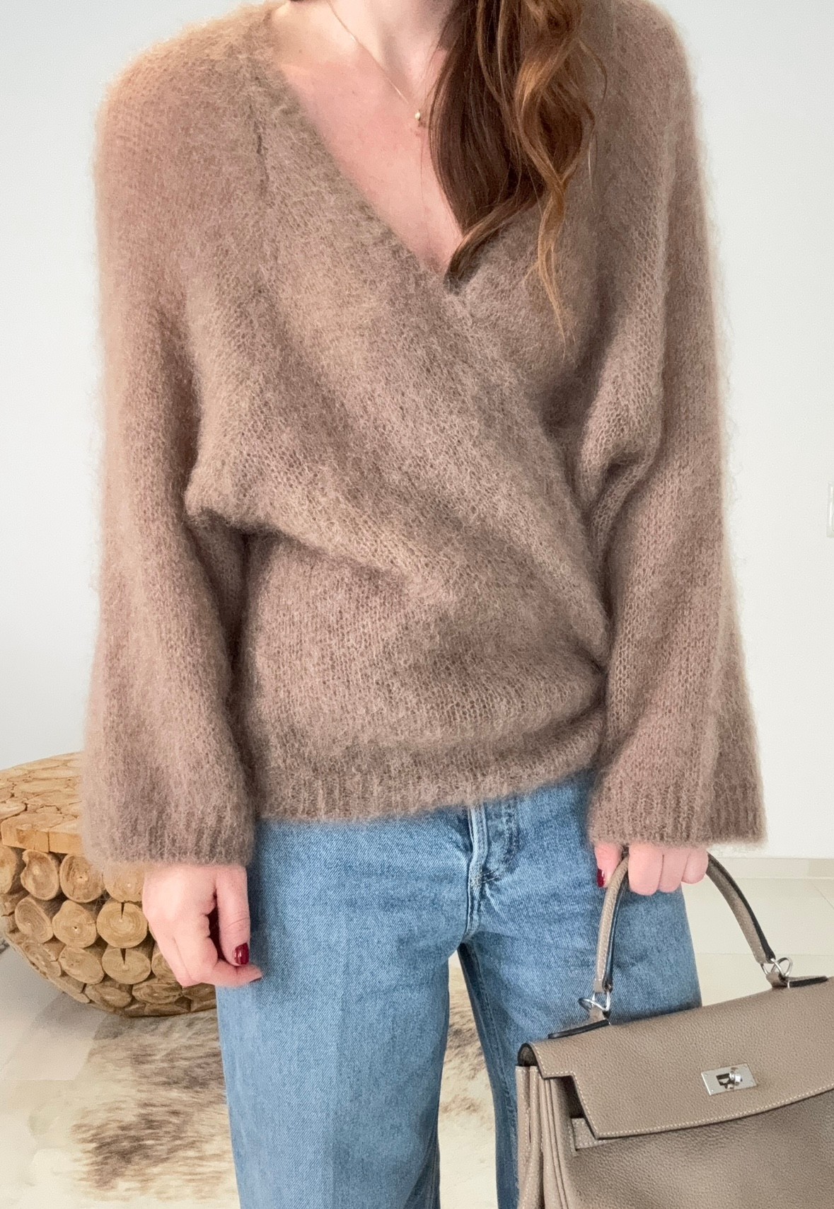 Mohair Cardigan - Beige