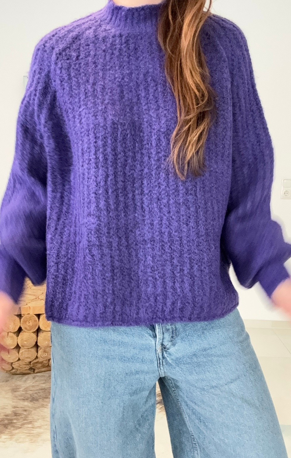 Strickpullover - Lila