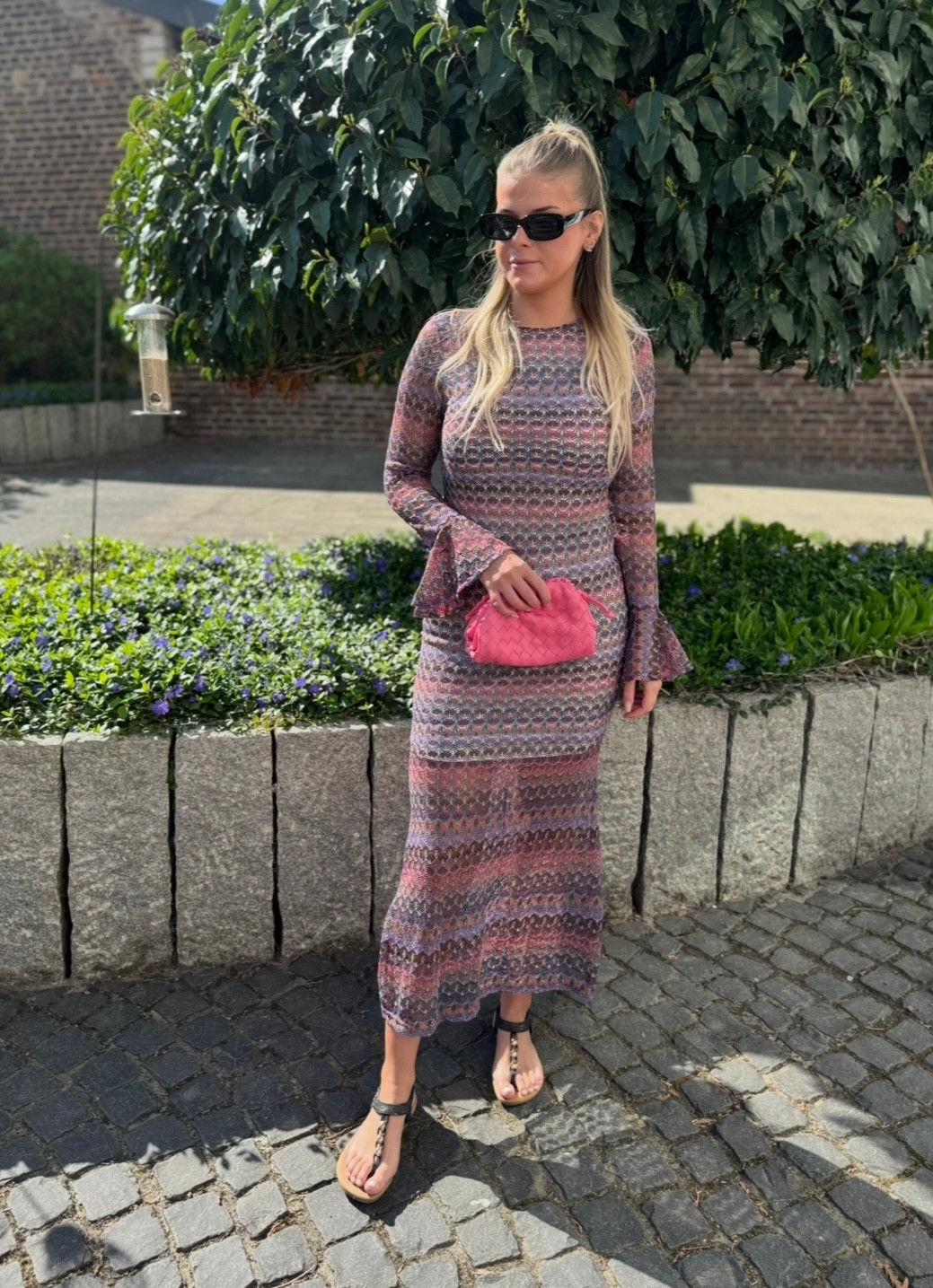 Maxi-Kleid gemustert