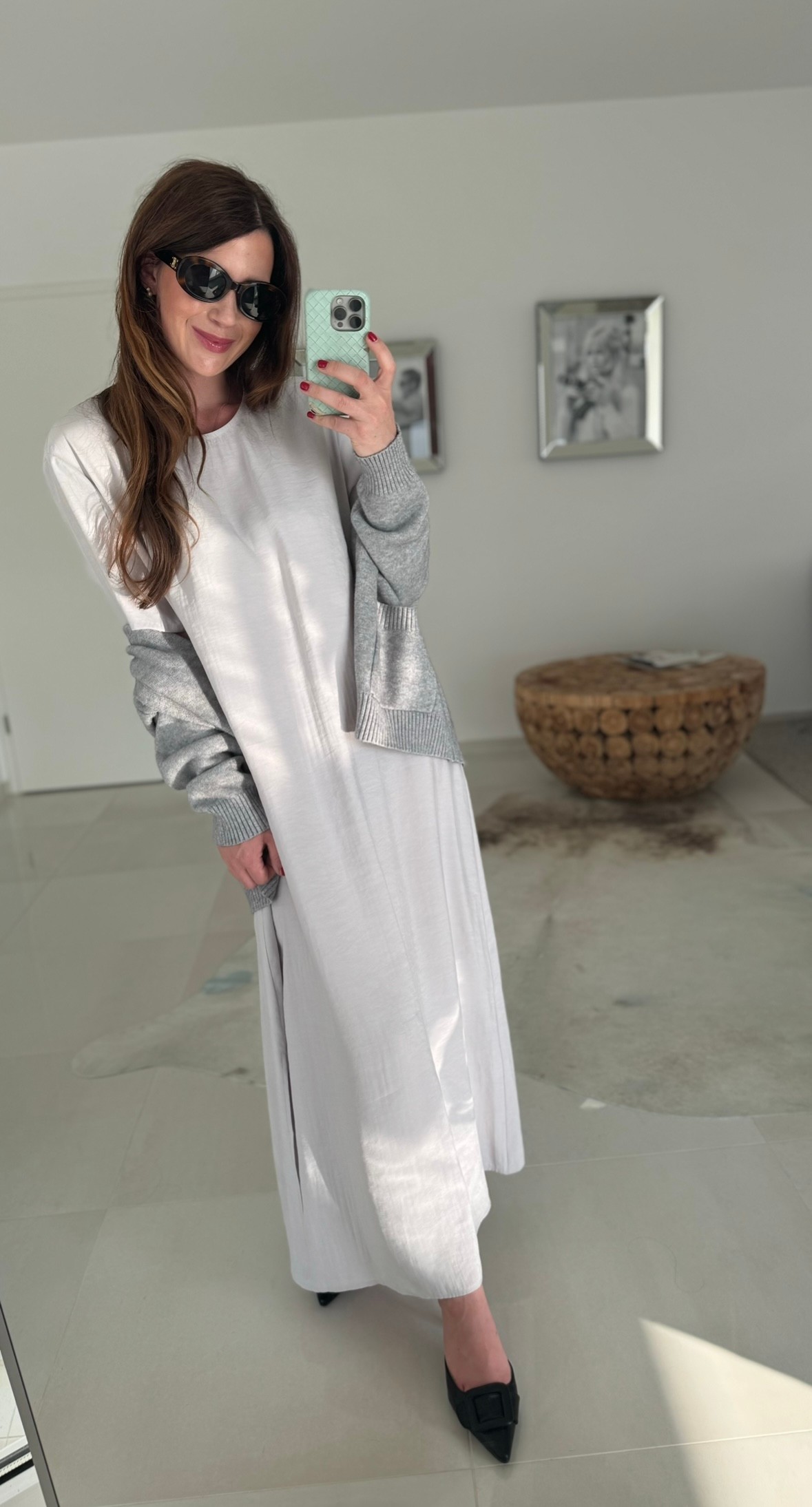 Maxi-Kleid - Grau