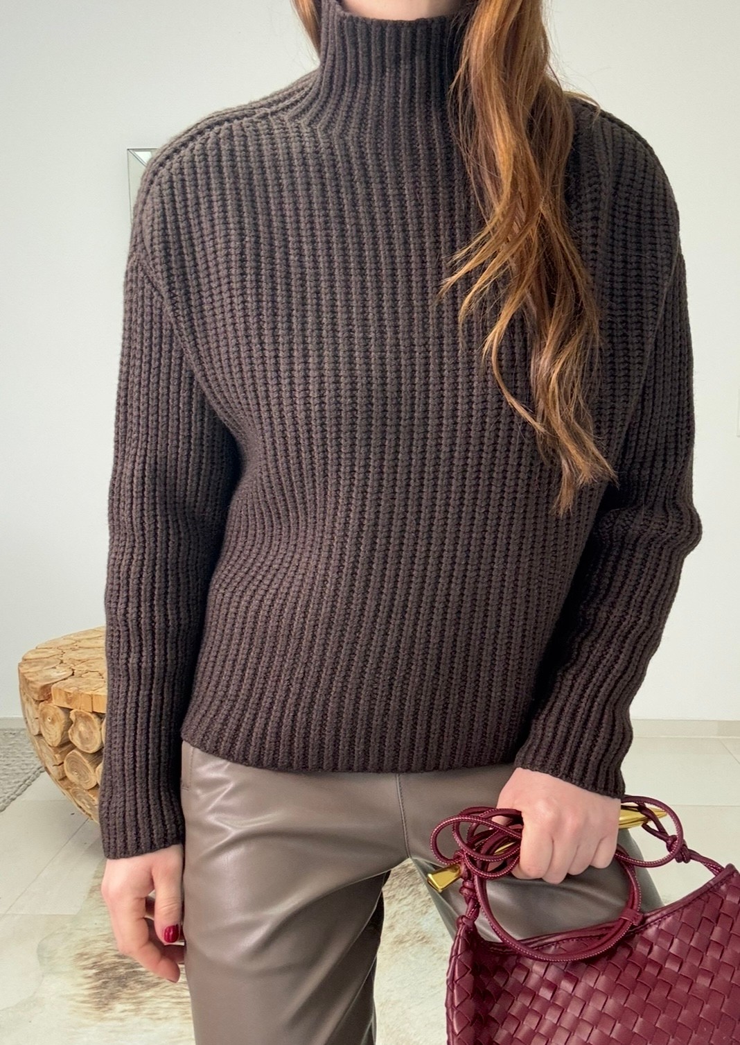 Strickpullover - Schoko