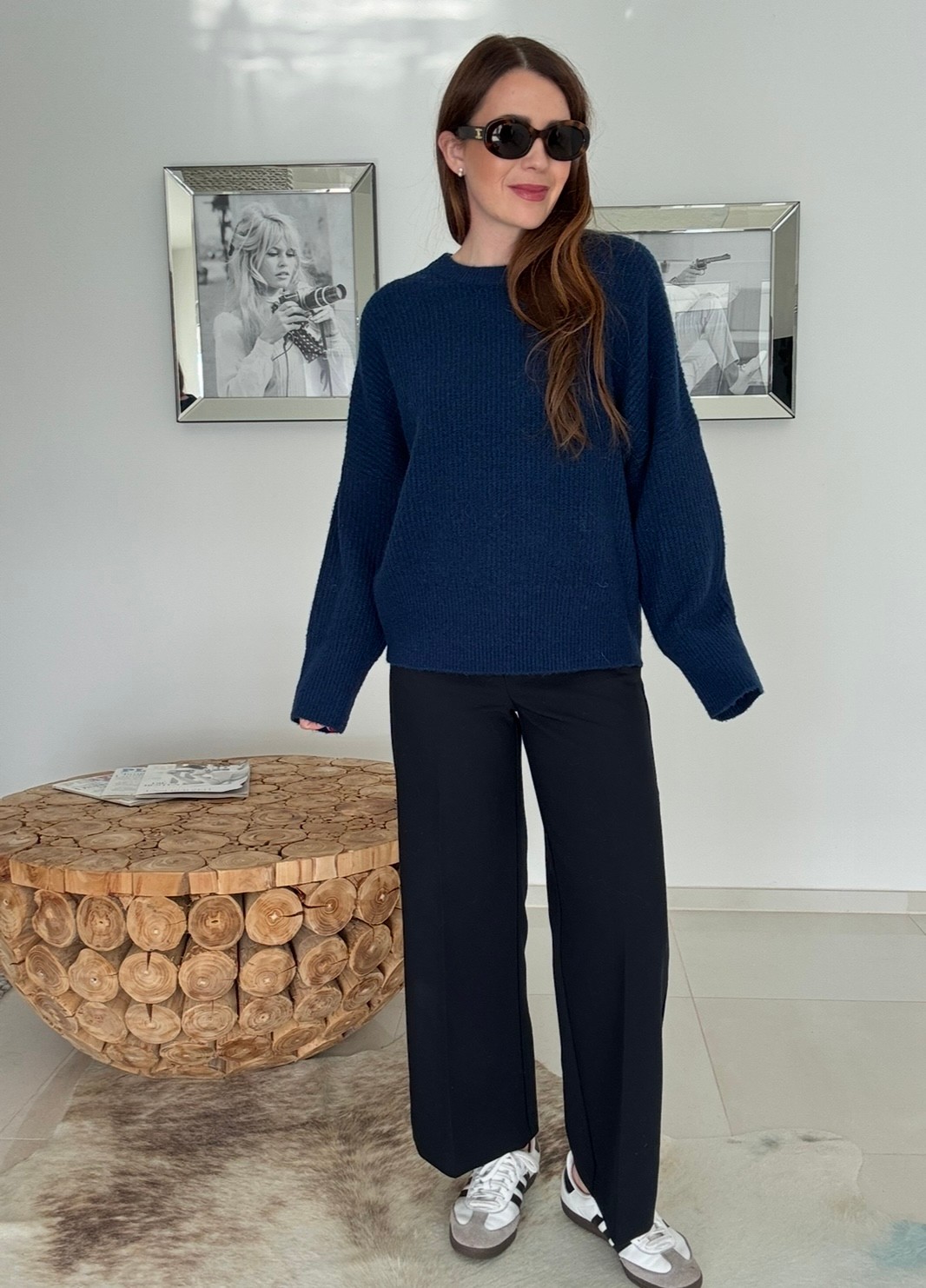 Strickpullover - Navy