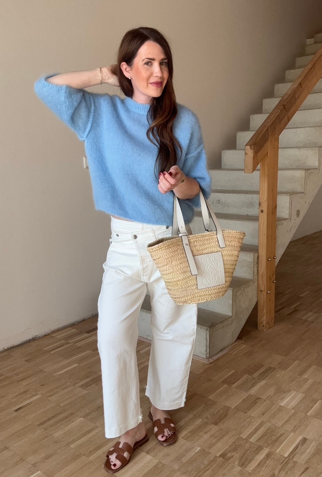 Mohair-Shirt - Hellblau