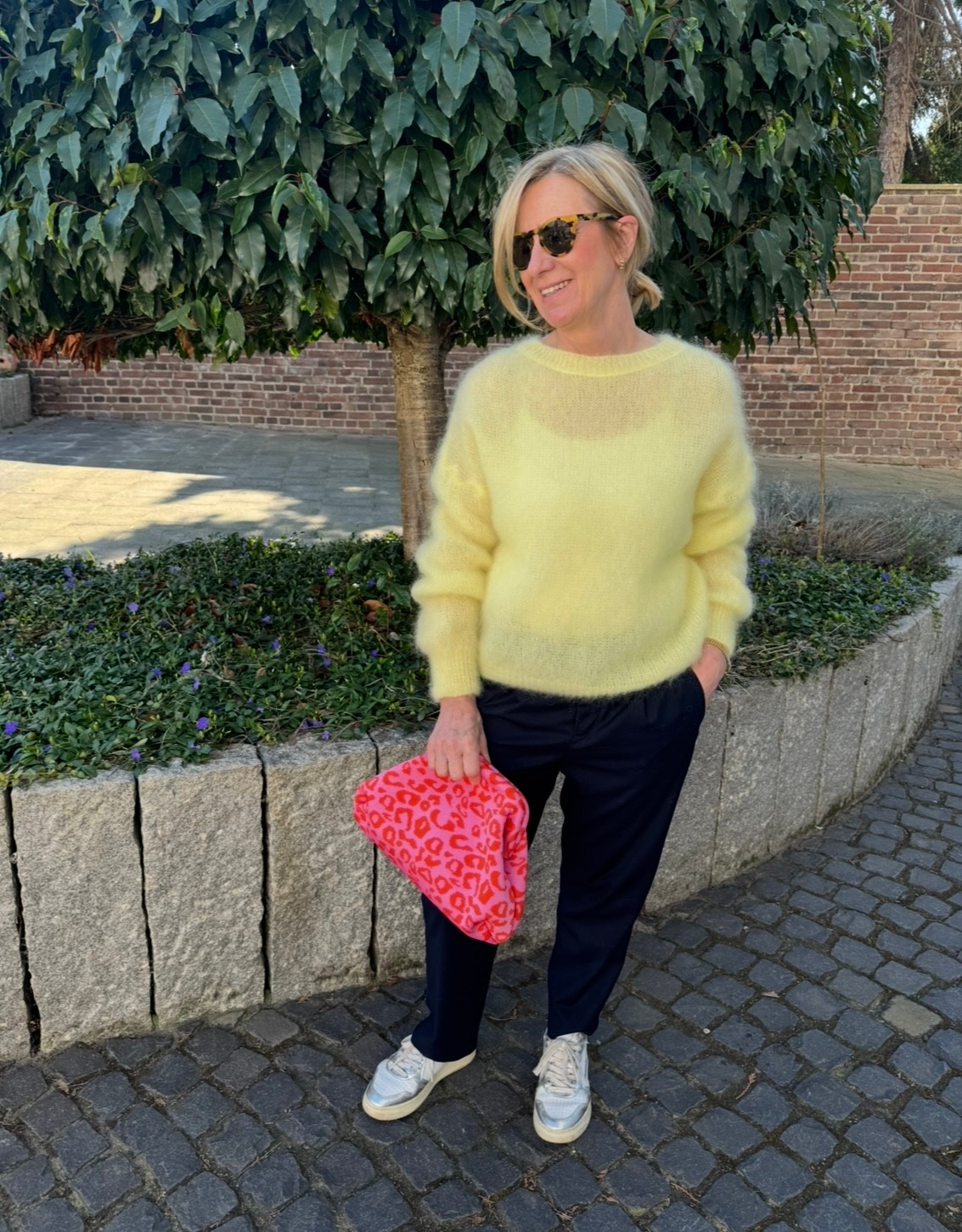 Mohairpullover - Gelb