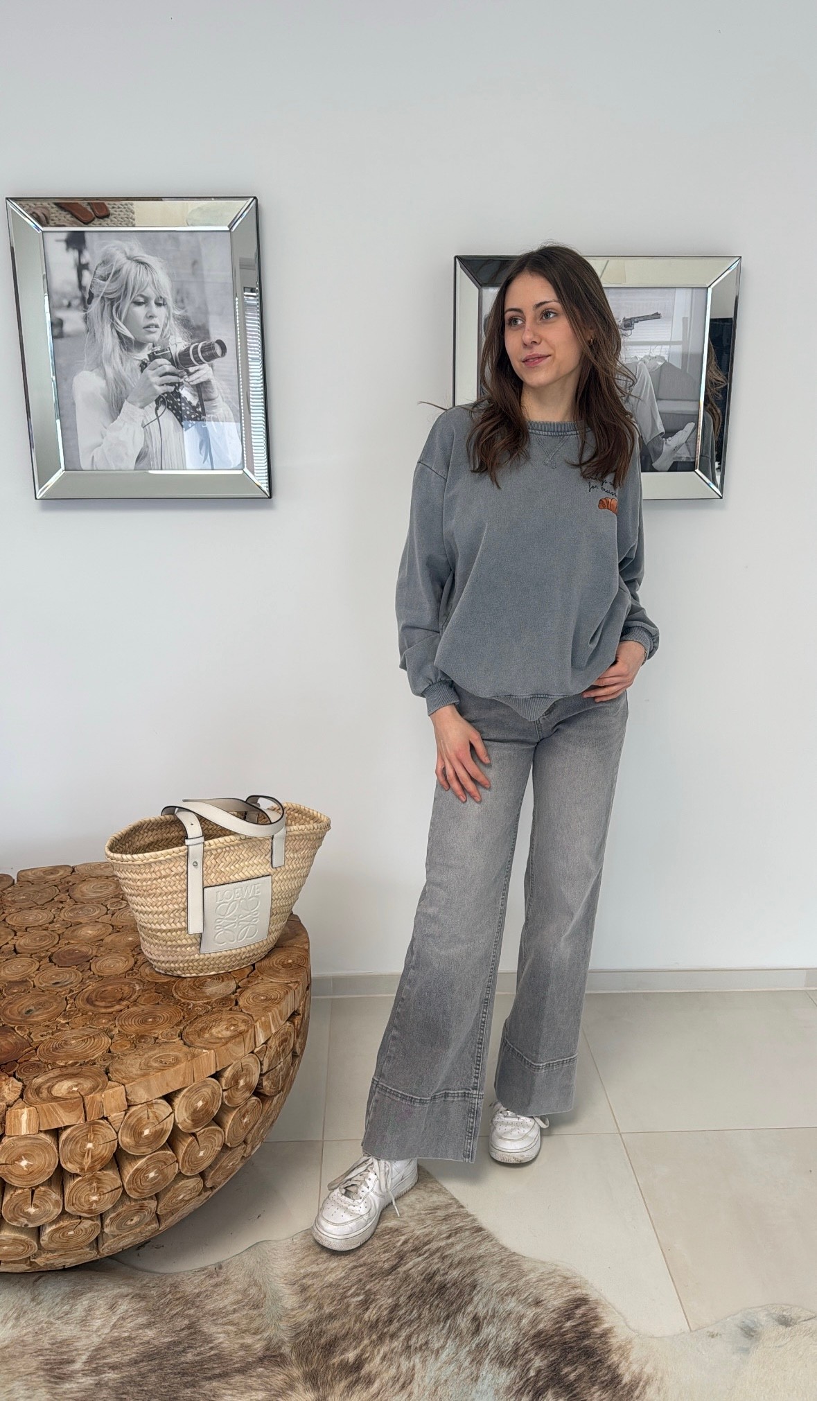 Jeans - Grau 