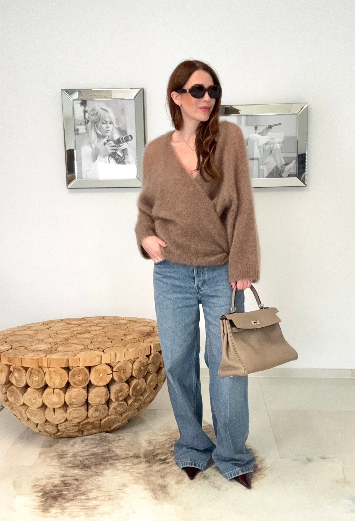 Mohair Cardigan - Beige