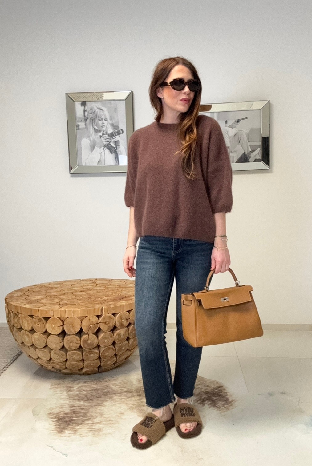 Angora-Shirt - Schoko