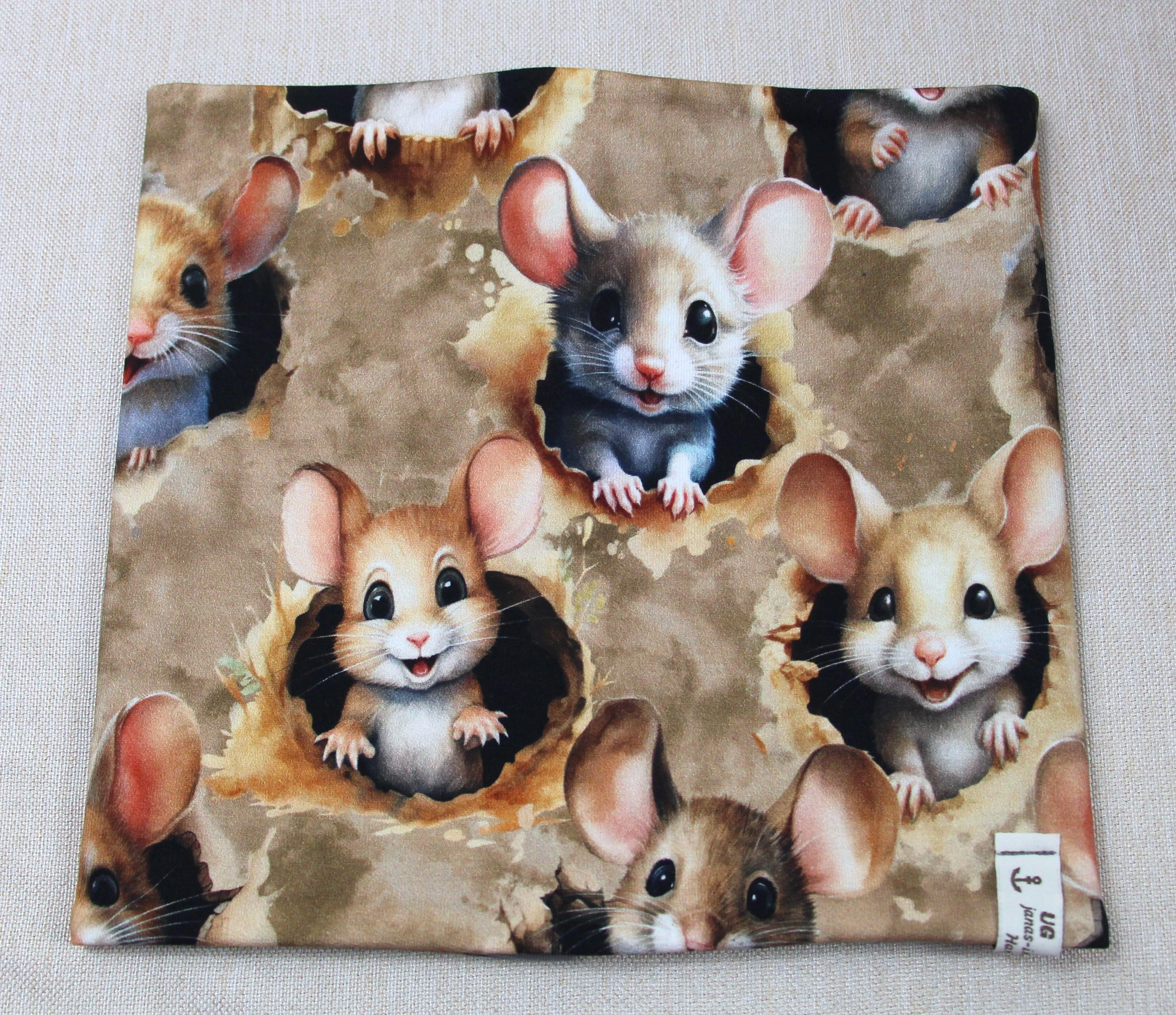 Beanie-Set, Maus mit Hamster