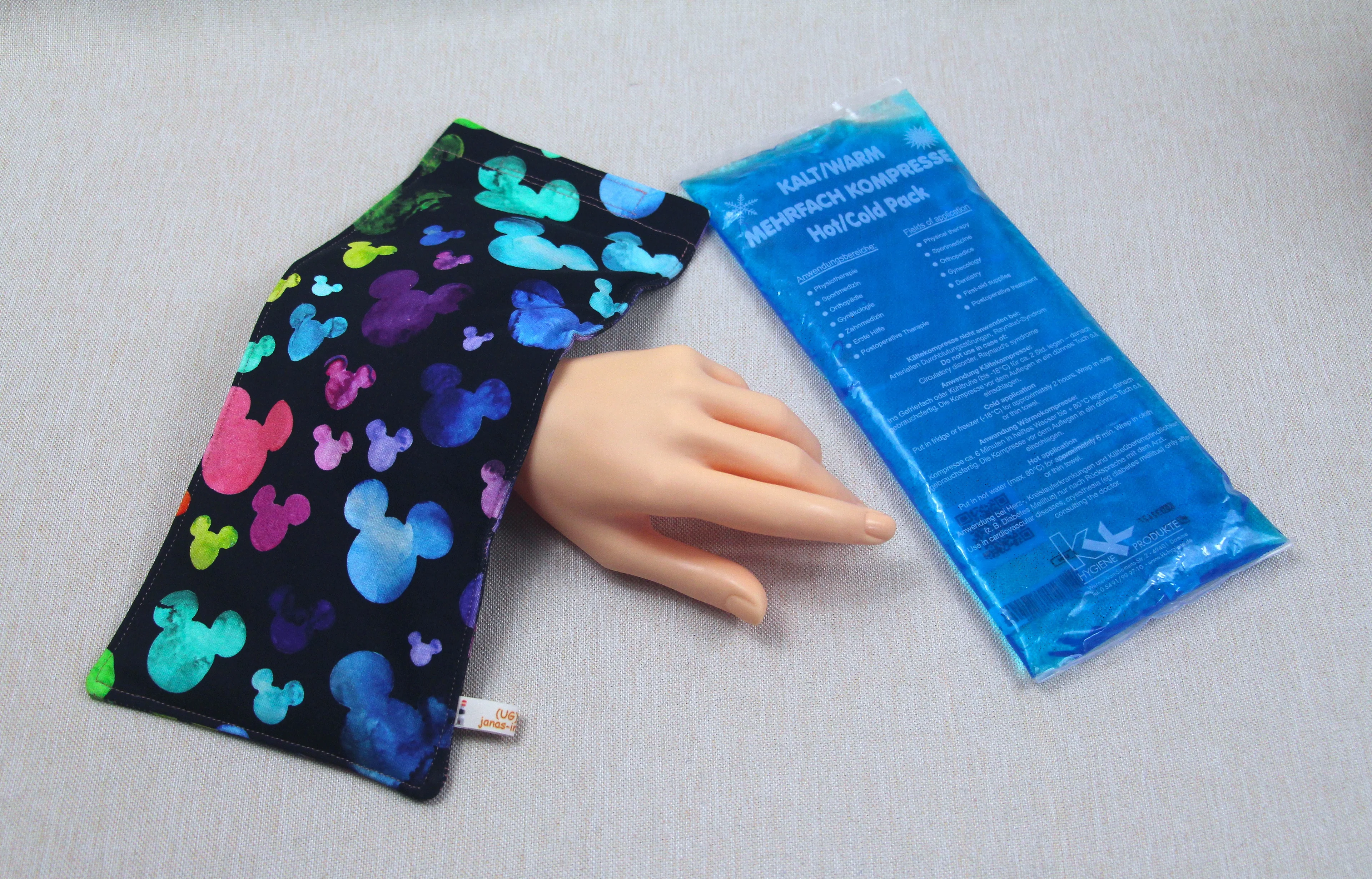 Schutzhülle für Kühl Akku, Regenbogenmaus, 2 Größen