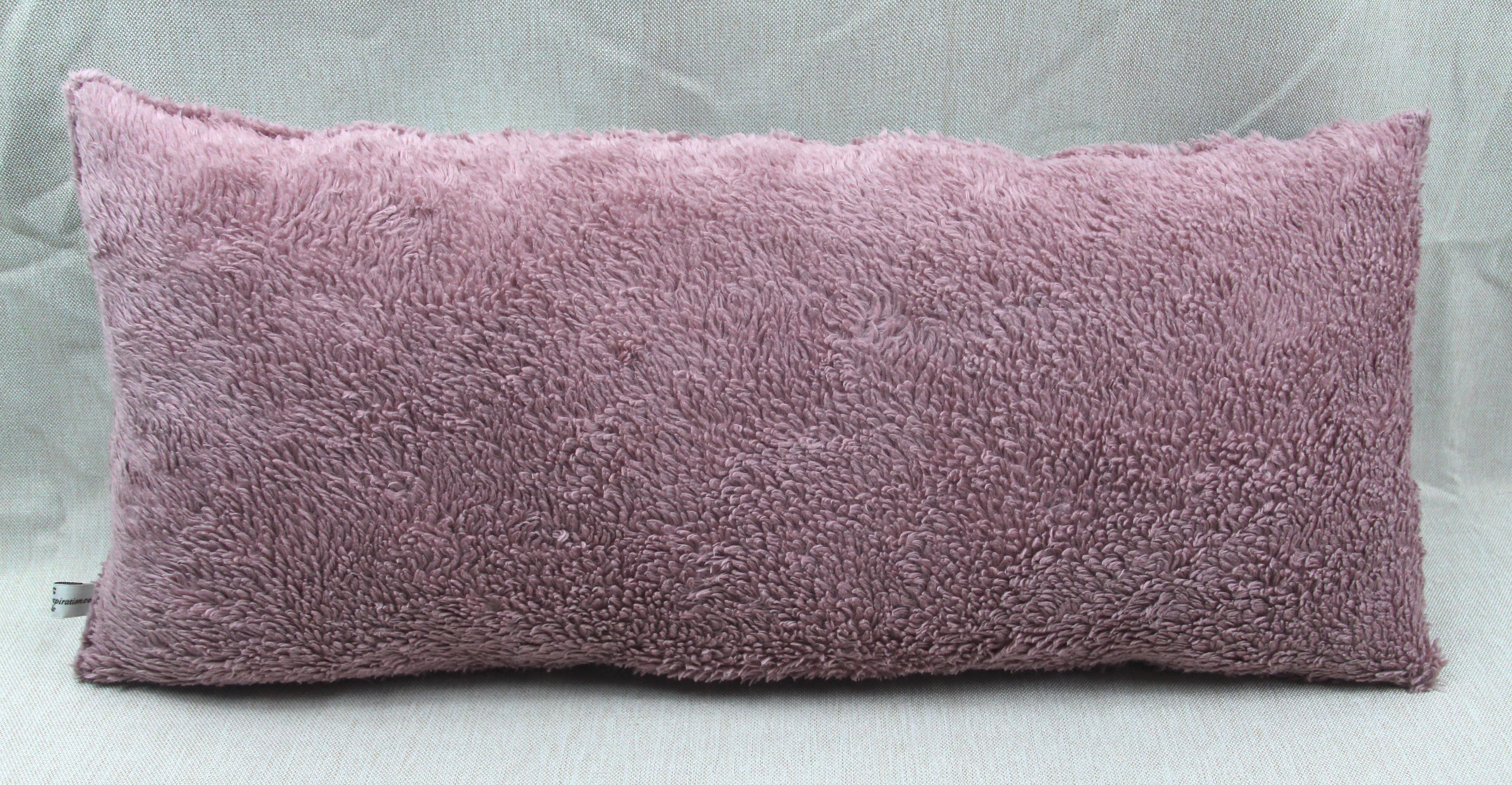 Kuschelkissen, rosa Traktor im Regenbogen, altrosa, 60x30cm