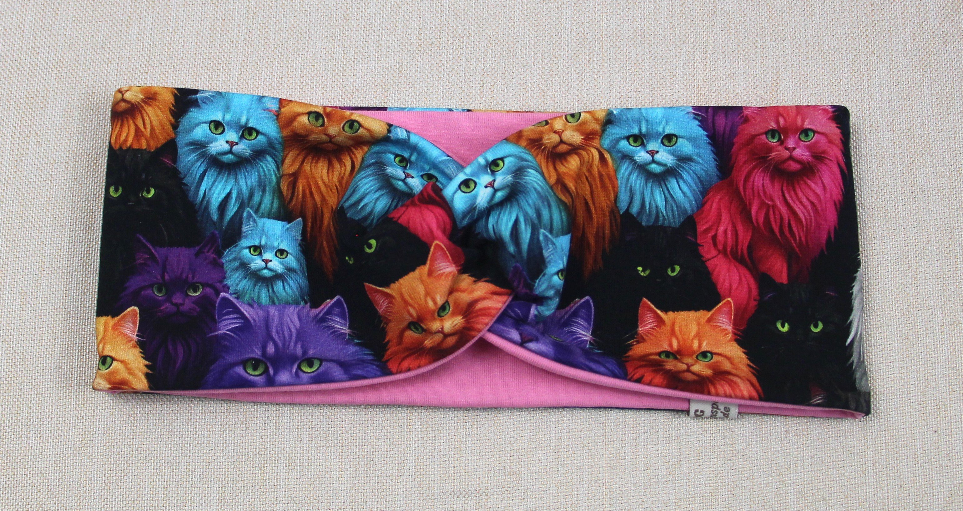 Stirnband, Regenbogen-Katze