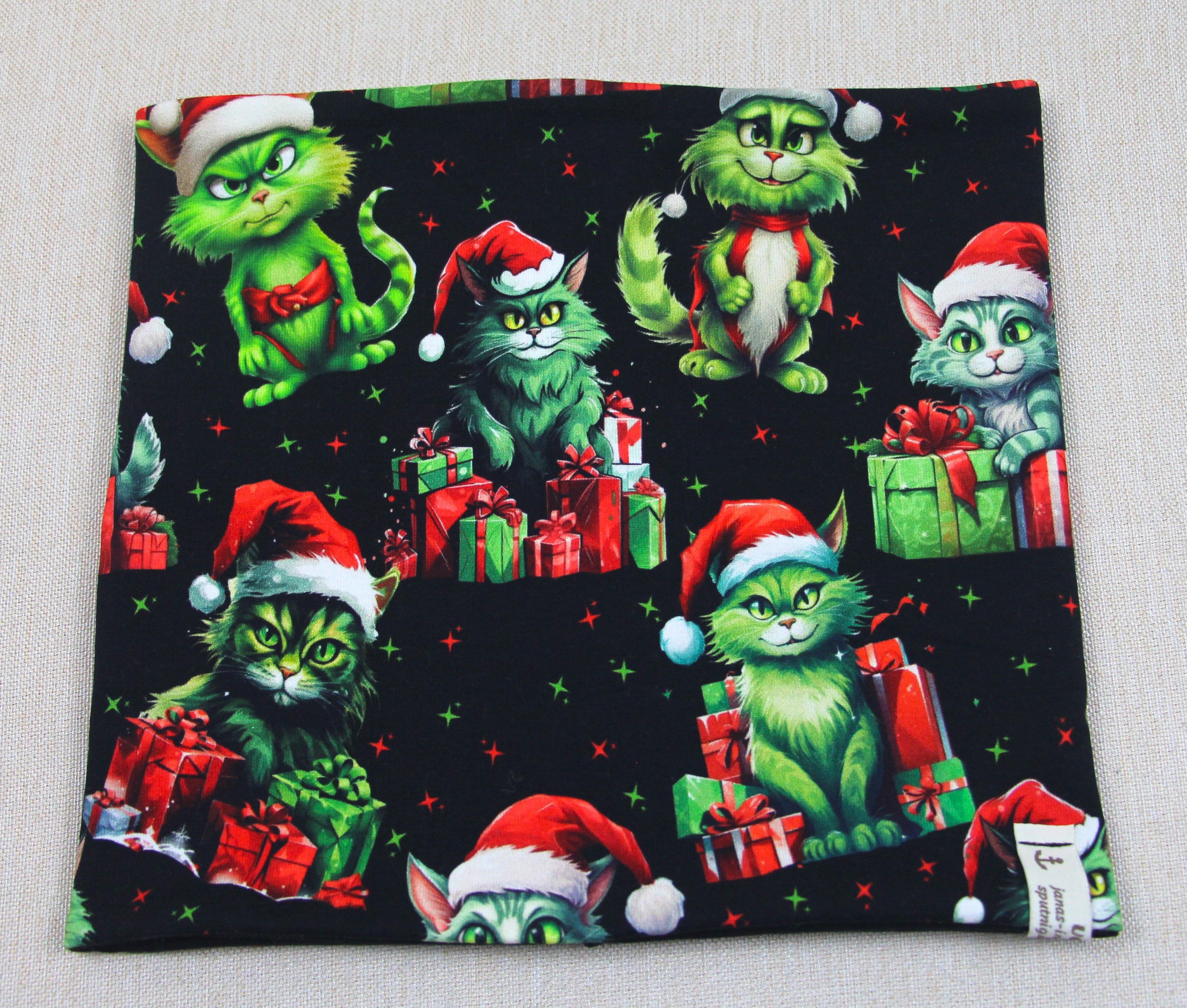 Beanie-Set, Chemomütze, Weihnachtskatze